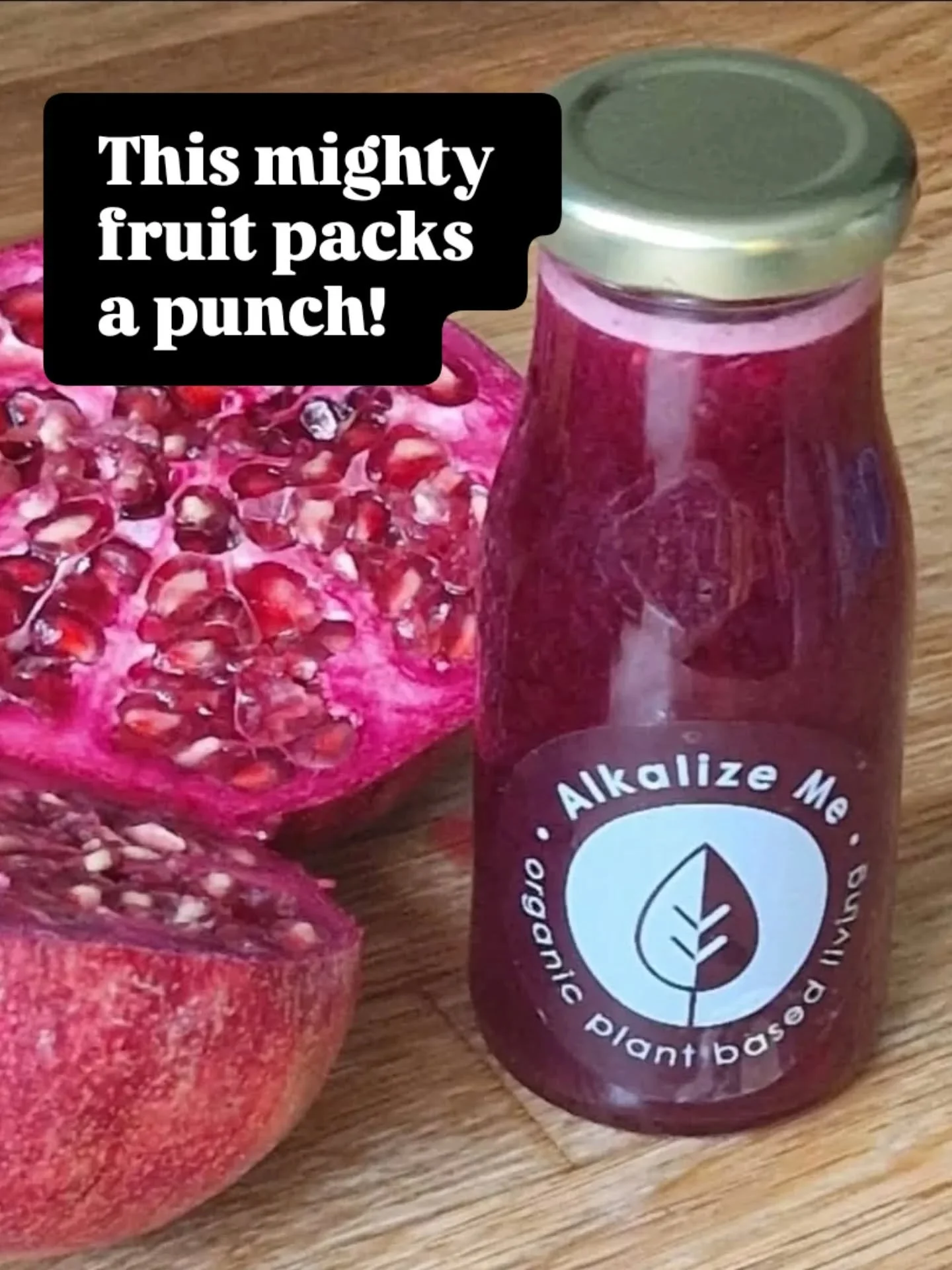 &lsquo;POM POWER&rsquo; ☄️

​Nature&rsquo;s ultimate antioxidant hit, bottled. 🍷✨

​Pomegranates are incredible for the heart and skin, but let&rsquo;s be honest&mdash;they&rsquo;re so fiddly to de-seed.

​Our &lsquo;Pom Power&rsquo;, aptly named fo