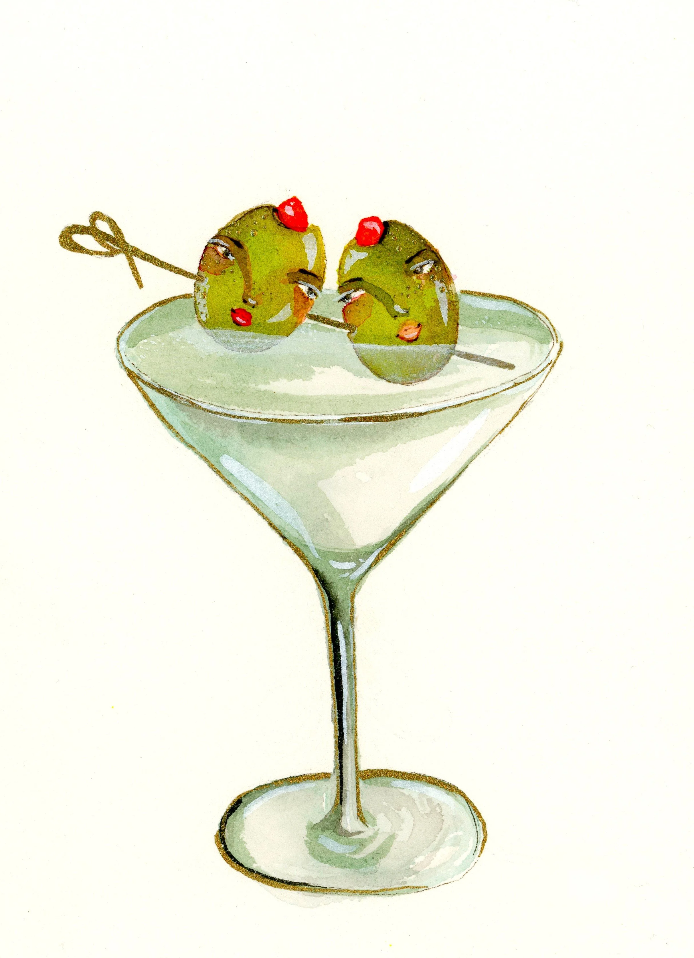 You and I are like two olives in a martini