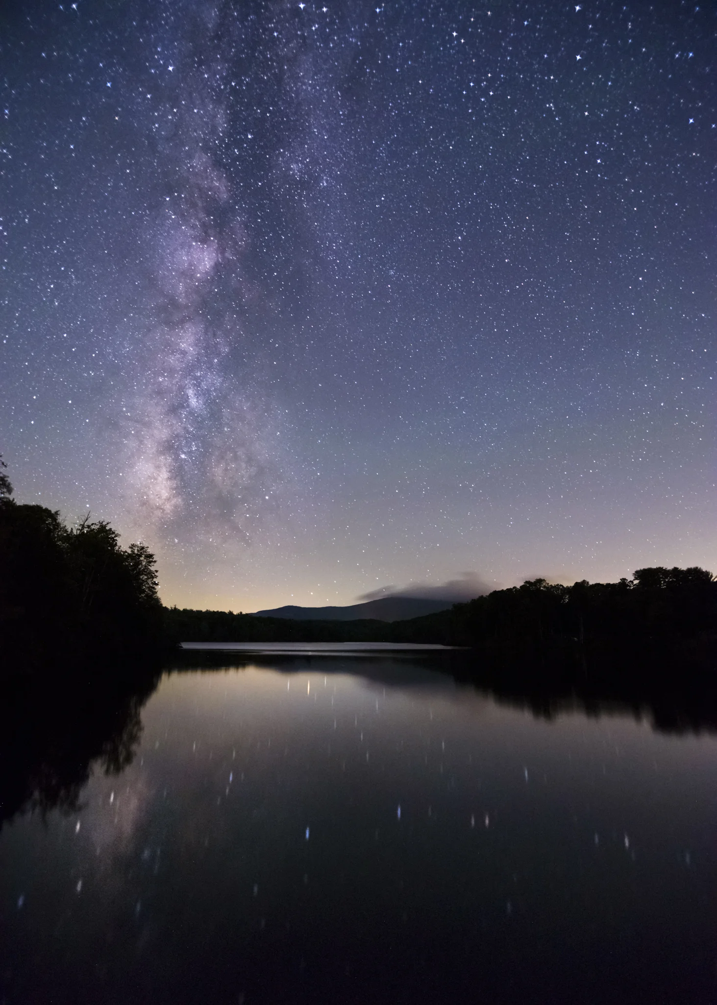 Price Lake & Grandfather Mountain Below the Milky Way