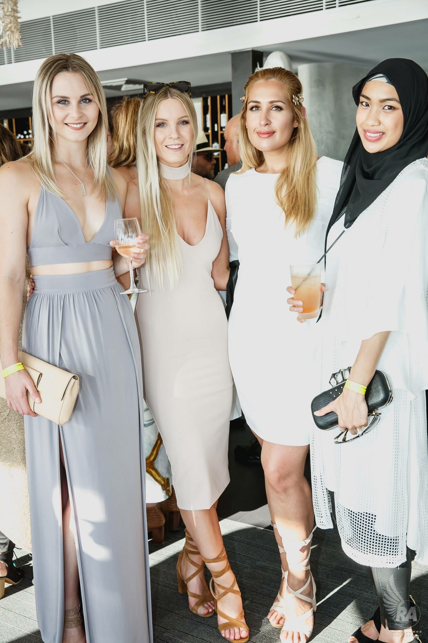 (Left) With Hayley @primpingperth, (Second from right) Anoushka @anoushkamarie and (Right) Mastura @missylia