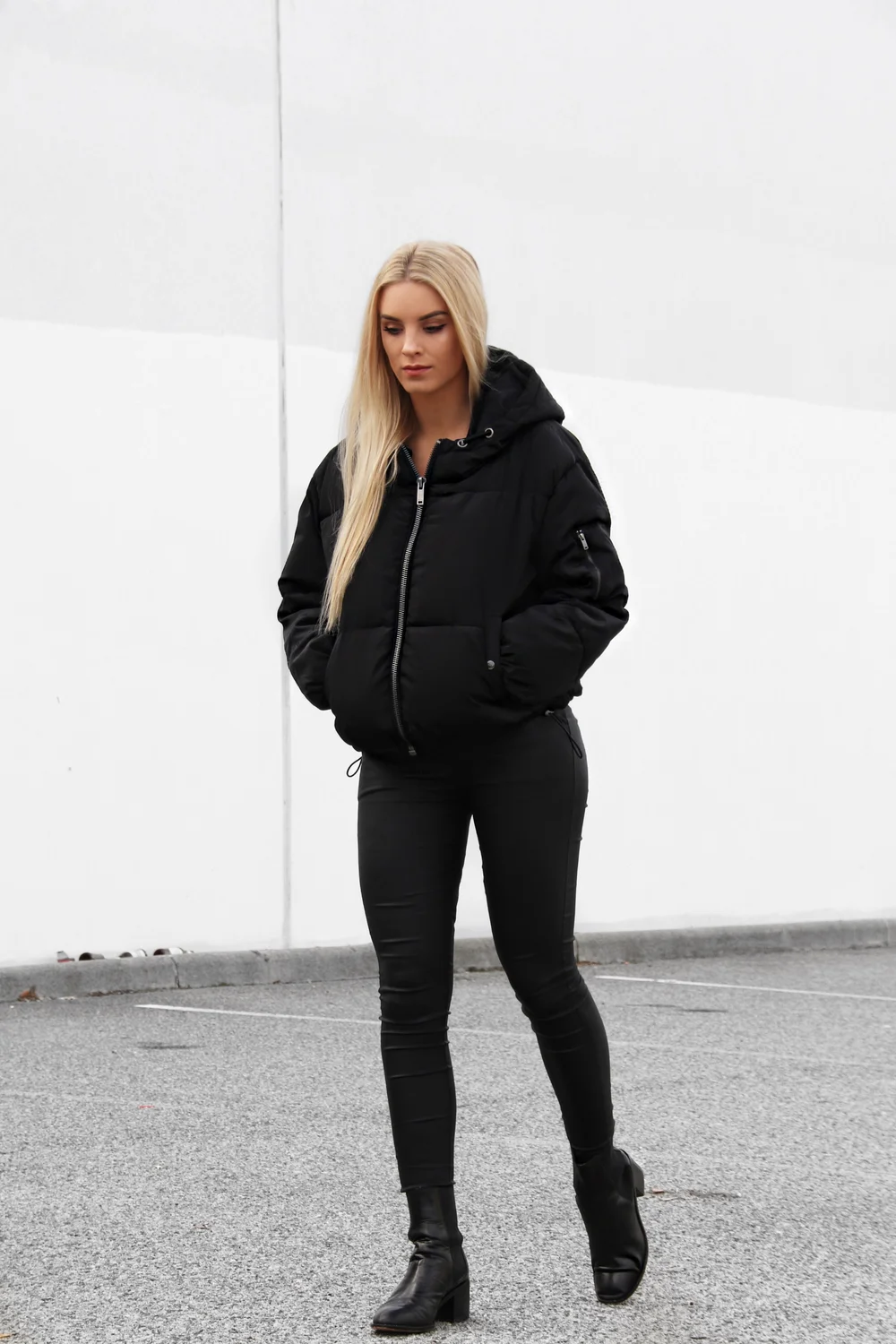 slimming puffer coats