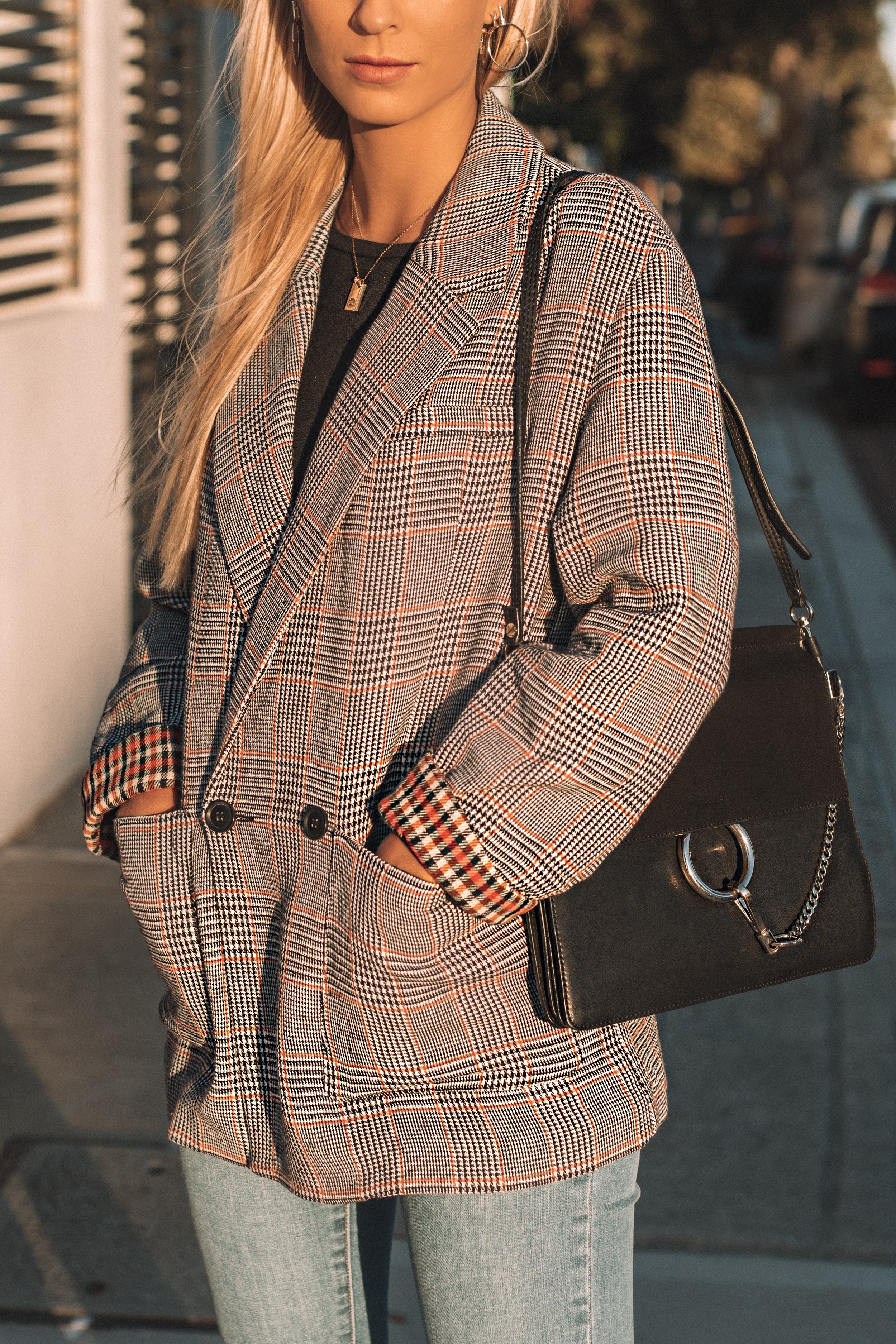 zara checkered jacket