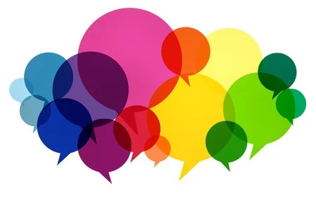 42746608 - speech bubbles colorful communication thoughts talking concept