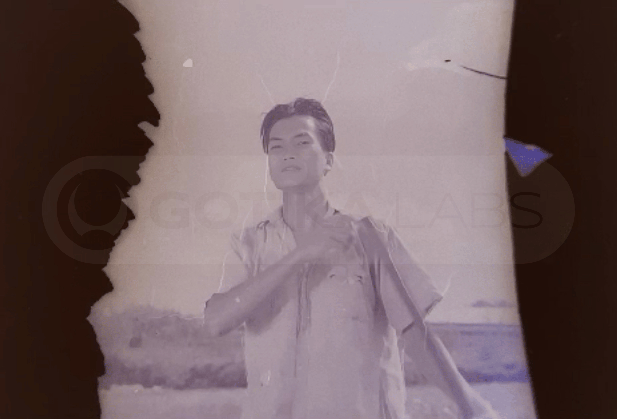 Original frame from the Malaysian film archive