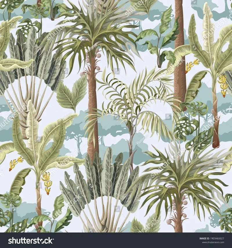 stock-vector-seamless-pattern-with-exotic-trees-such-us-palm-and-banana-interior-vintage-wallpaper-1903465027.jpg