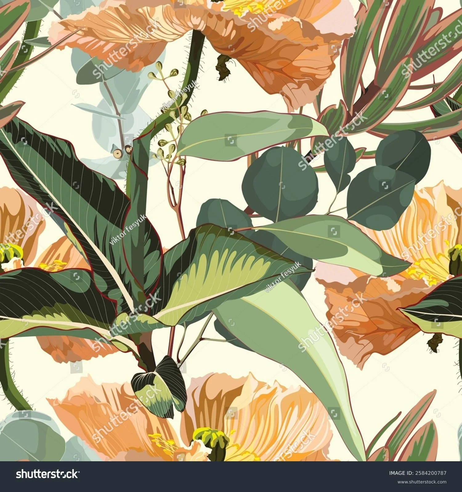 stock-vector-seamless-floral-pattern-poppy-and-tropical-plant-on-a-white-background-design-for-wallpaper-2584200787.jpg
