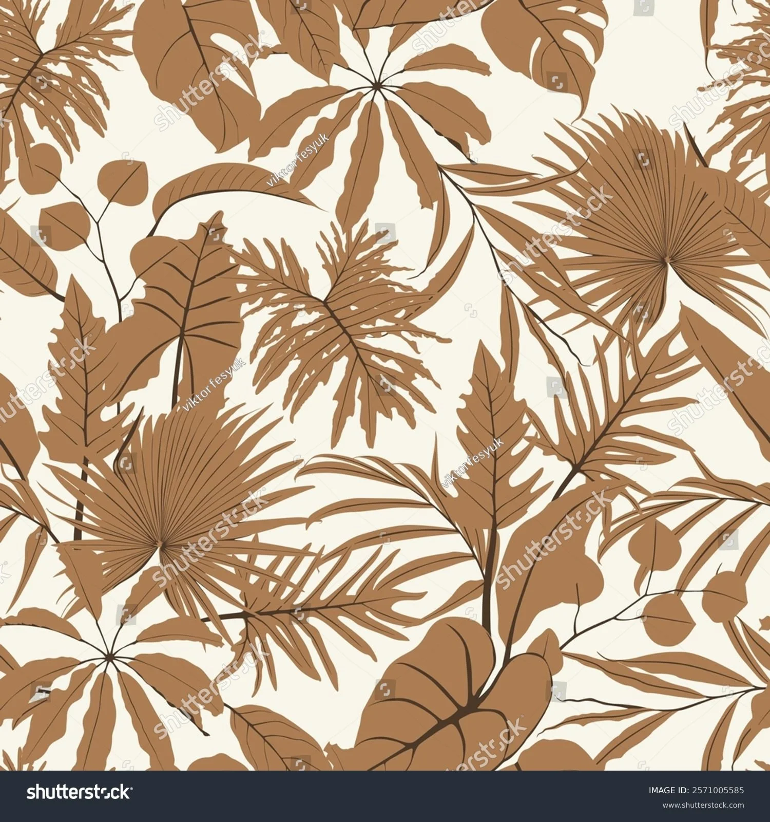 stock-vector-exotic-leaves-and-palm-leaves-illustration-vintage-brown-seamless-pattern-2571005585.jpg