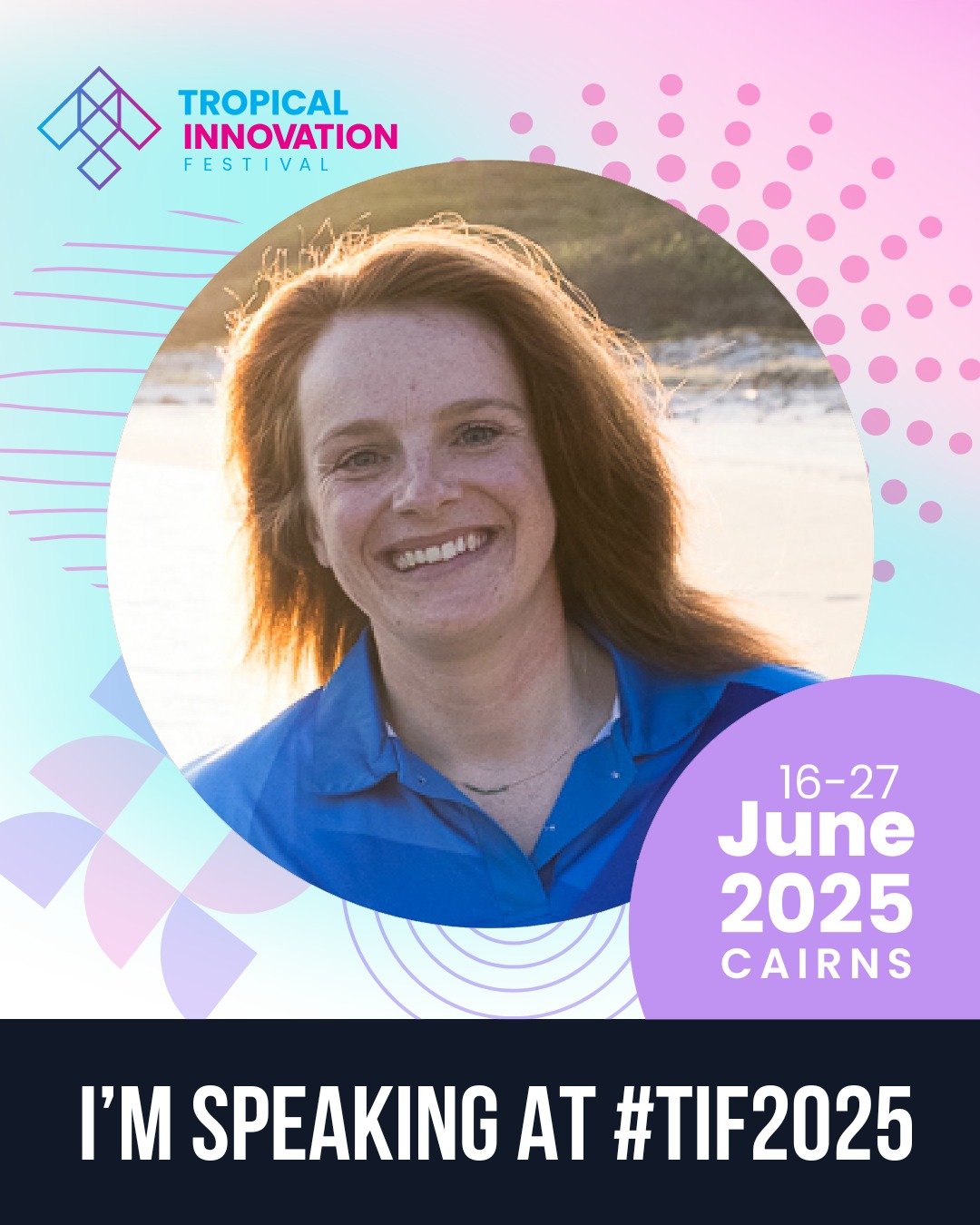 I'm looking forward to speaking at the @tropicalinnovationfestival in Cairns next week. I'll be sharing more about the @cpdreefhub on Monday evening and with everyone who is heading out to the Reef on Tuesday. Can't wait to meet everyone and be a par