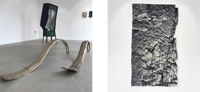 Channer Bones (2018) and Soft Sediment Deformation, Full Body (Frown Lines) (2018)