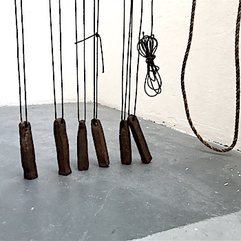 The Structure of Possibility (weights and cord, detail) 2019