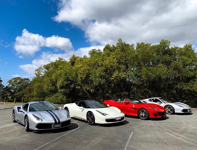 Had the pleasure of taking these four beautiful cars that belong to @ferraribrisbaneofficial to Noosa for the day.