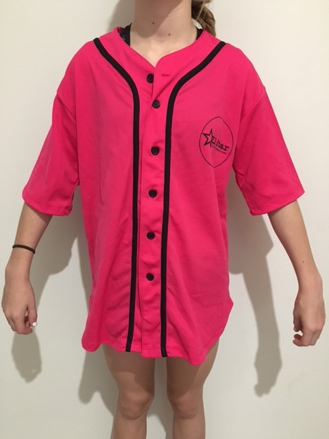 baseball jersey pink