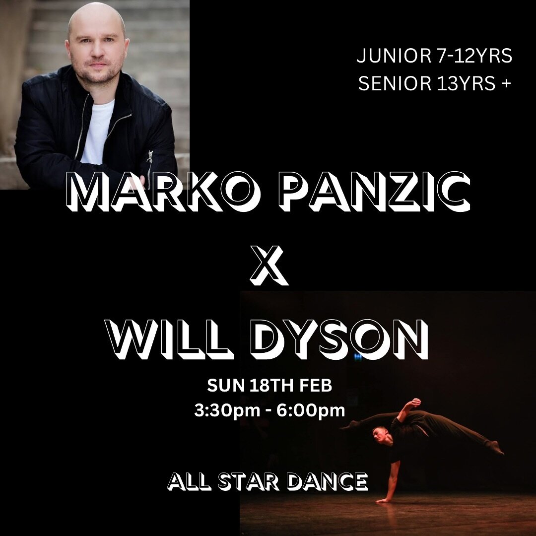 Not long now!! Don&rsquo;t miss out on an amazing workshop with @markopanzic and @willdysonn 🌟 Book your spot now: https://bitly.ws/3cA7b