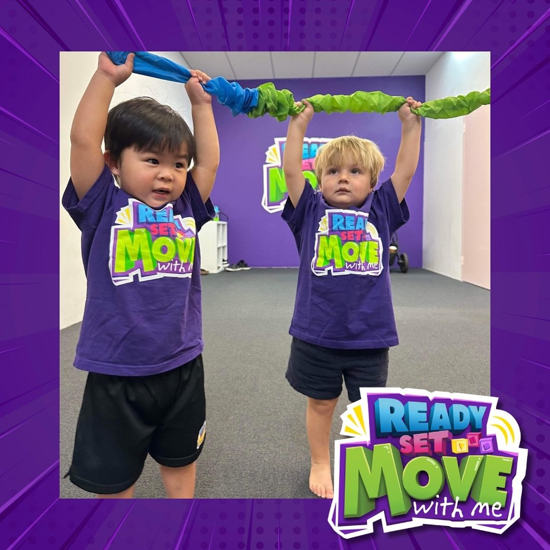 These two engaging, exploring and expressing themselves in the @readysetdanceofficial READY SET MOVE program!! We adore this program for our #allstartoddlers as they are able to develop coordination skills and creativity in this creative movement and