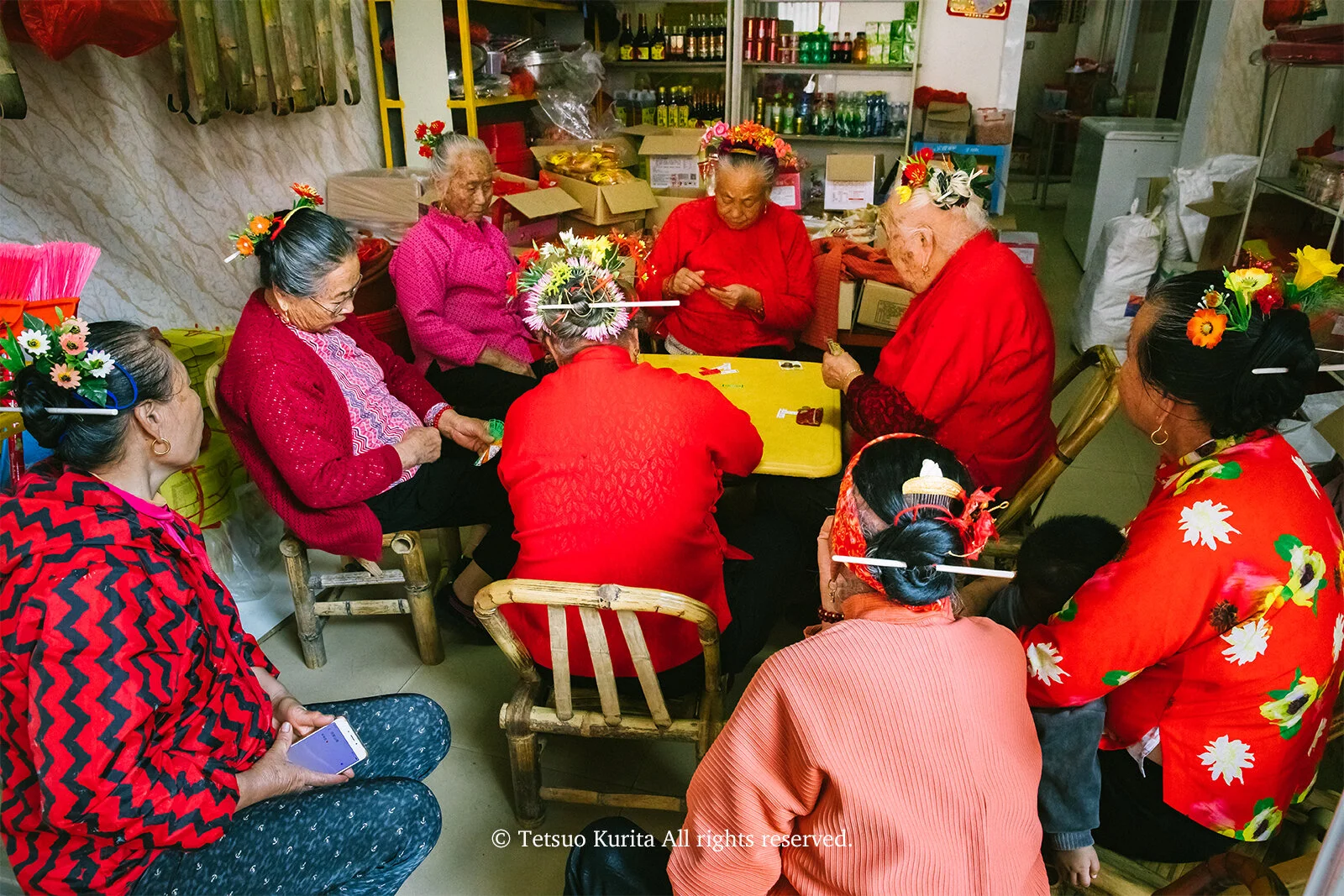 People with flower