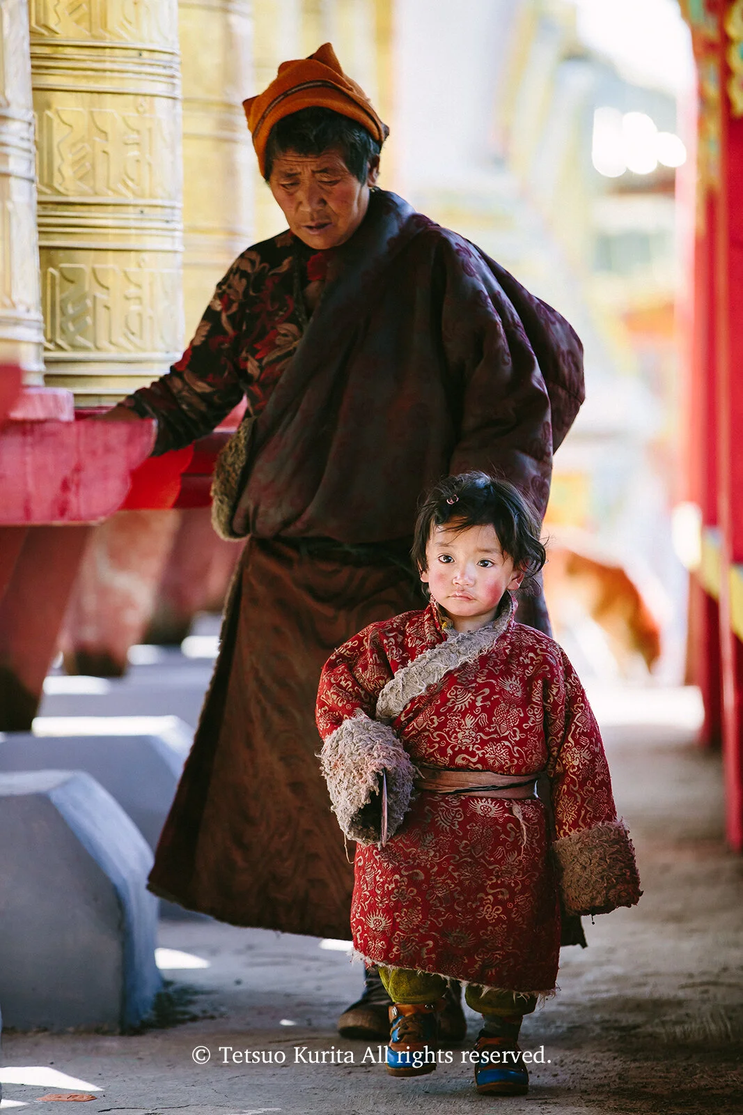 With her grandma