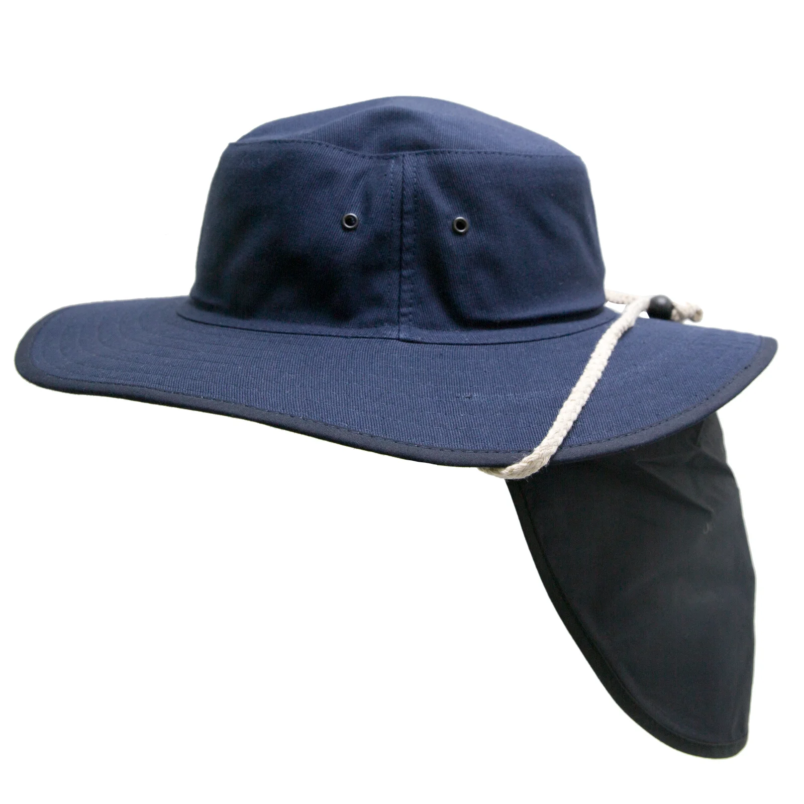 Broad Brim Hat With Neck Flap SunSafe Australia