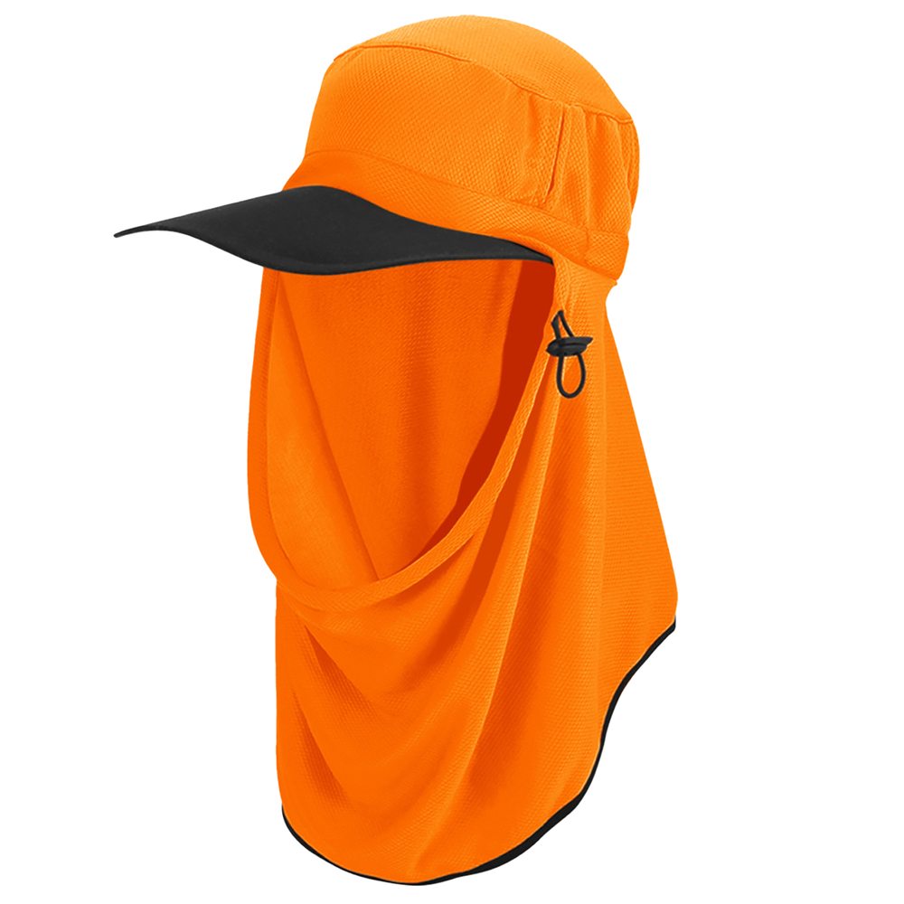 Legionnaire_Hat_with_Neck_Flap_Full_Wrap_A_Round_Hat_High_Visibility_Orange