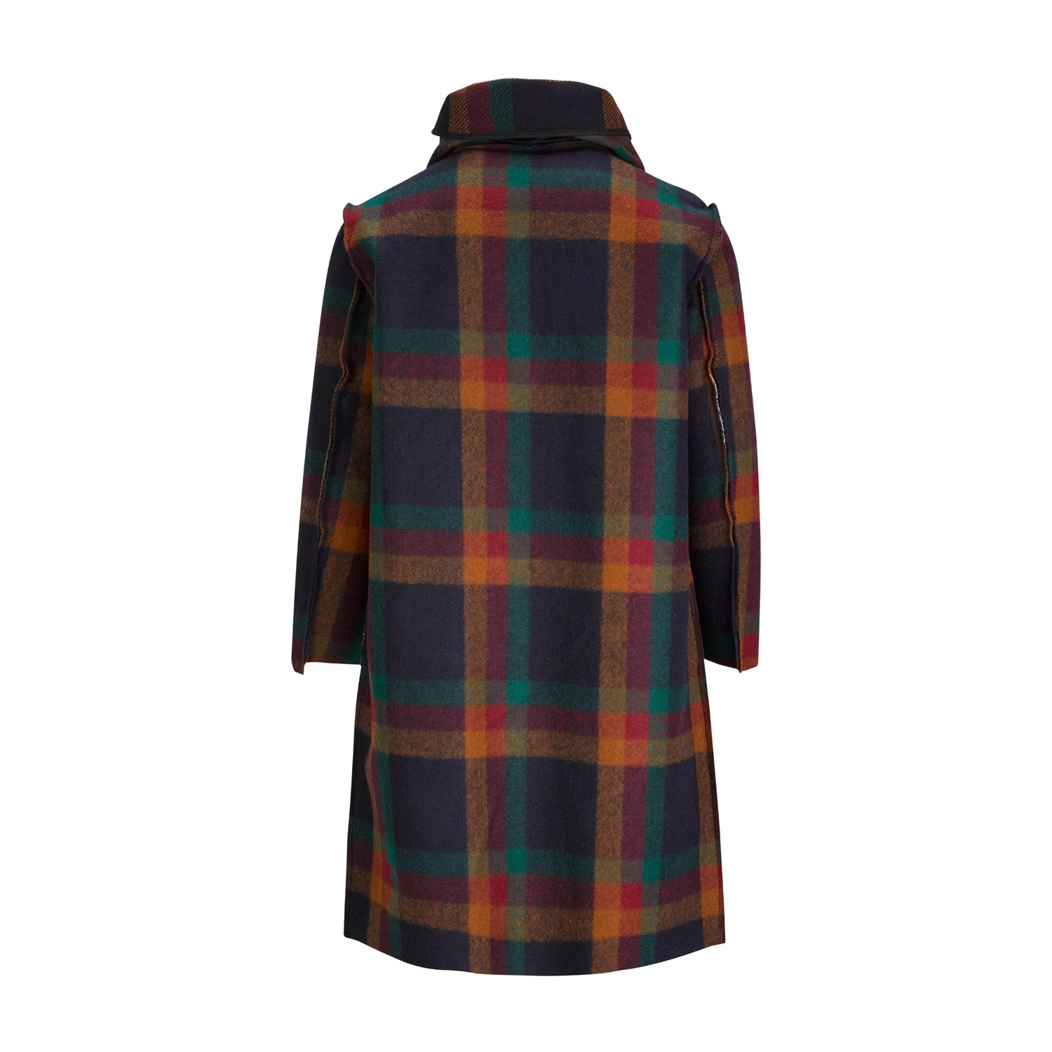 Scarf Plaid Cashmere Coat — Estelita Mendonça