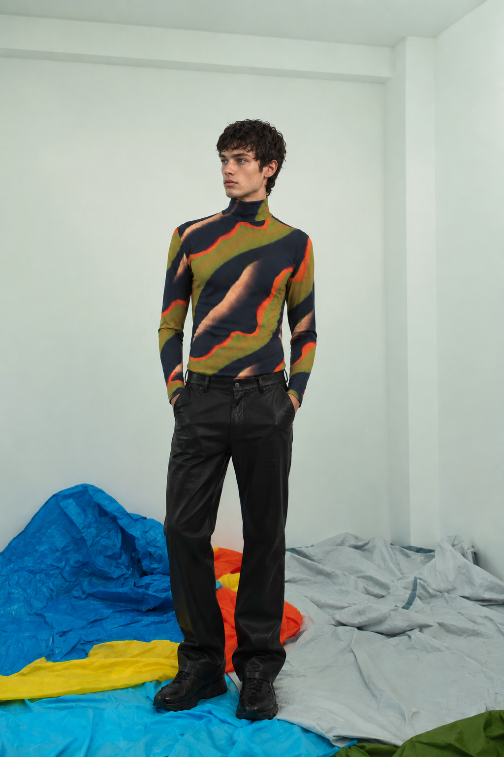 Swirl Mockneck