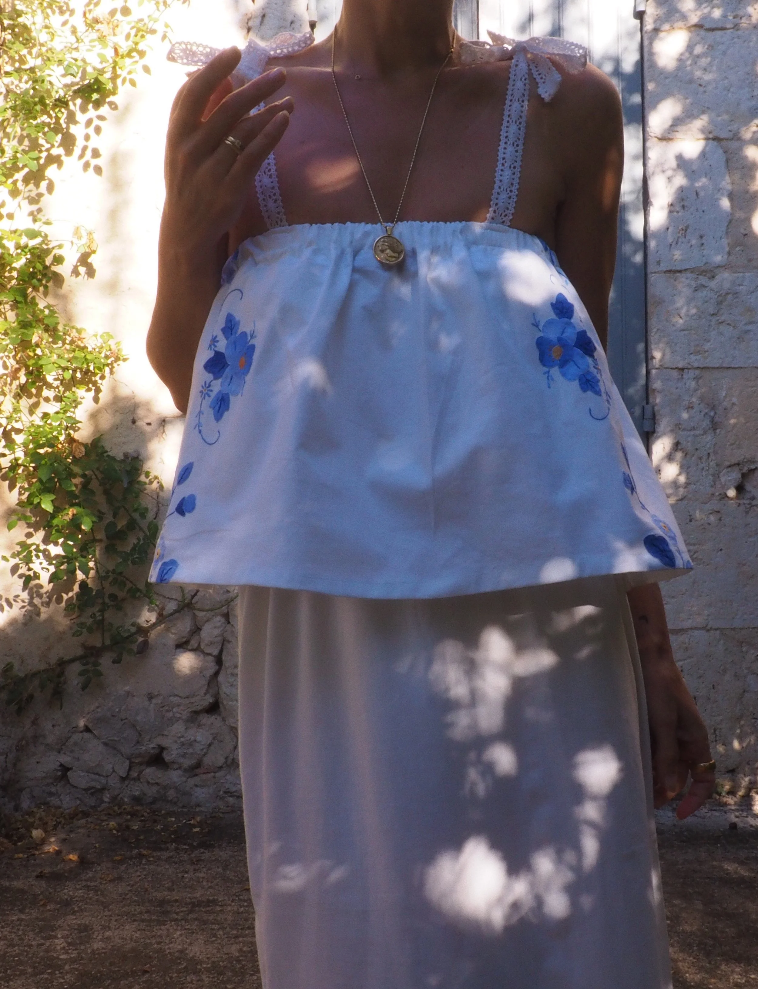 FOR LOVE OF THE MOON X CLARA TOP IN PANSY