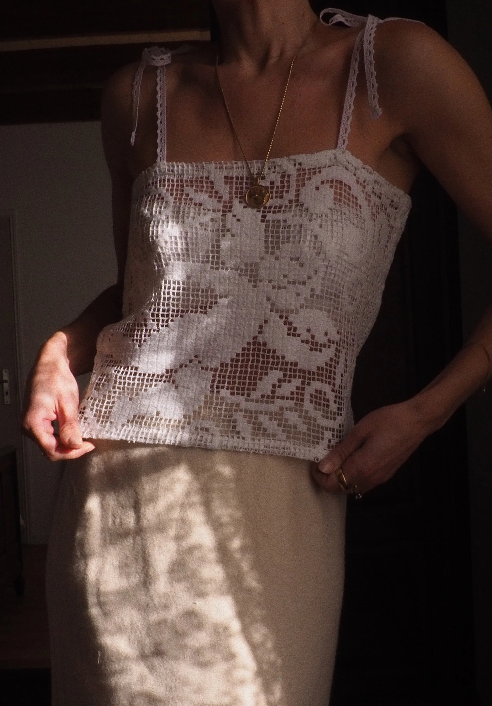 FOR LOVE OF THE MOON X LUCIE TOP IN ANGEL