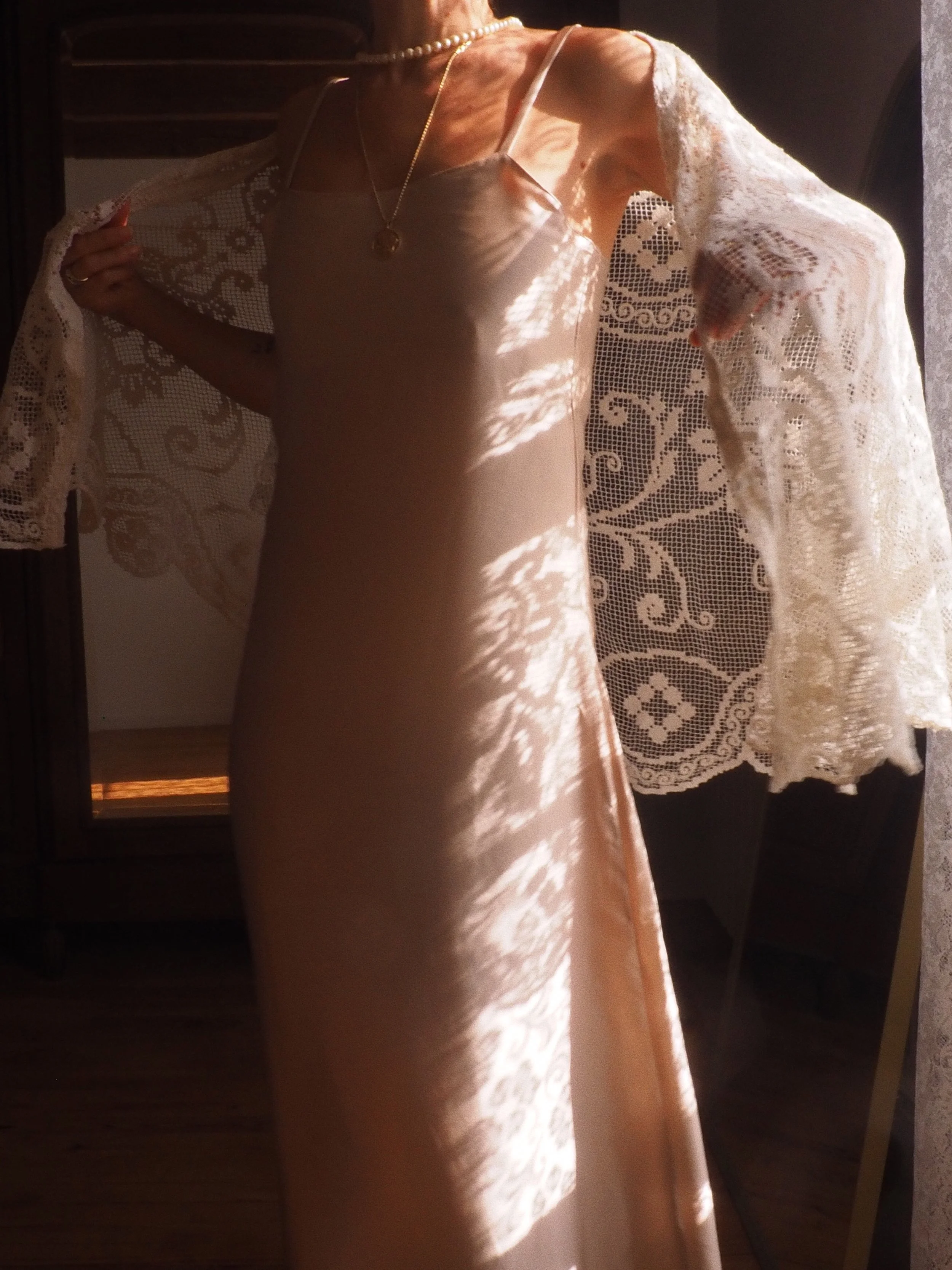 FOR LOVE OF THE MOON X LILAS DRESS IN NUDE ROSE