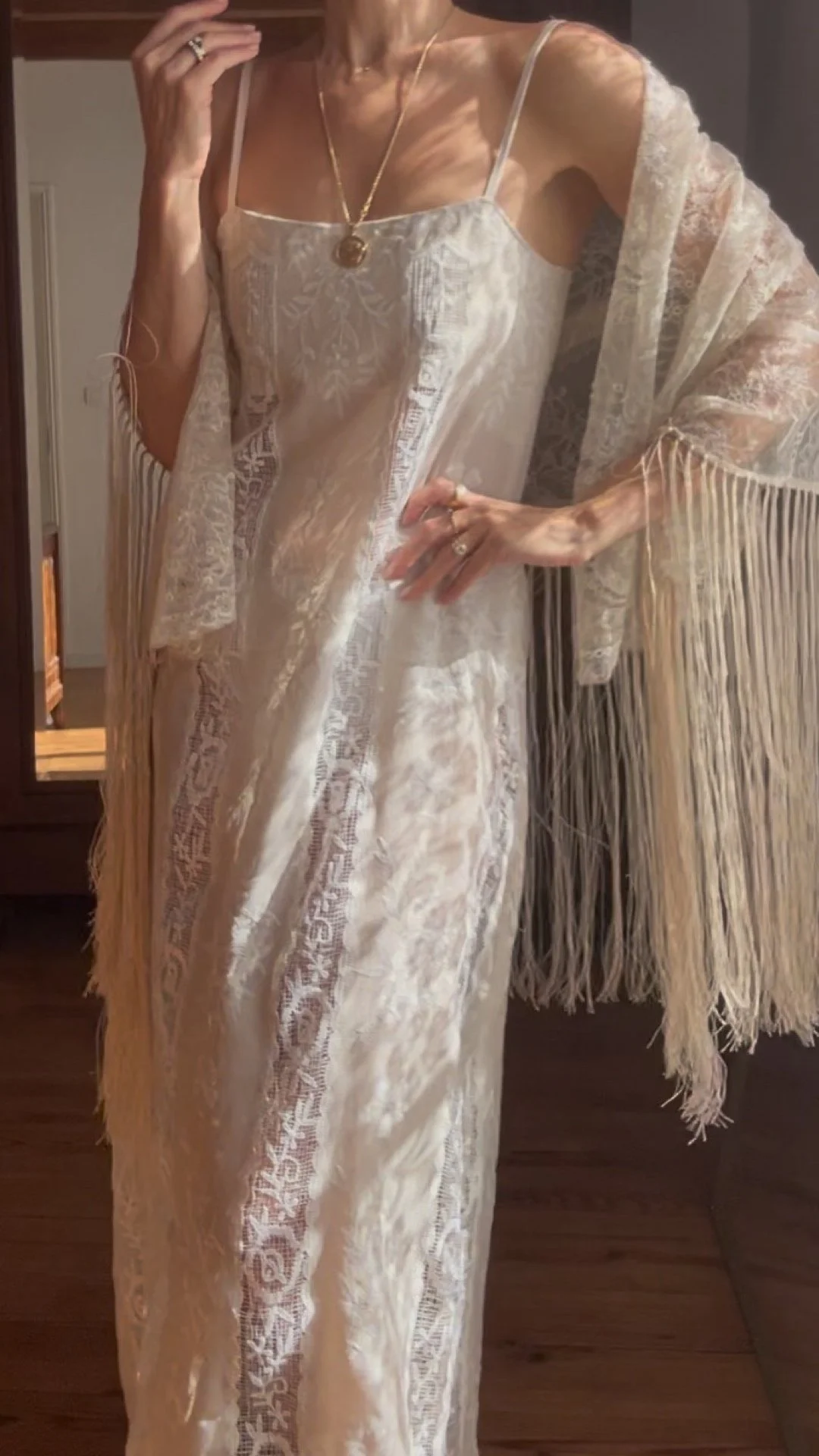 FOR LOVE OF THE MOON X LILAS DRESS IN ALMOND