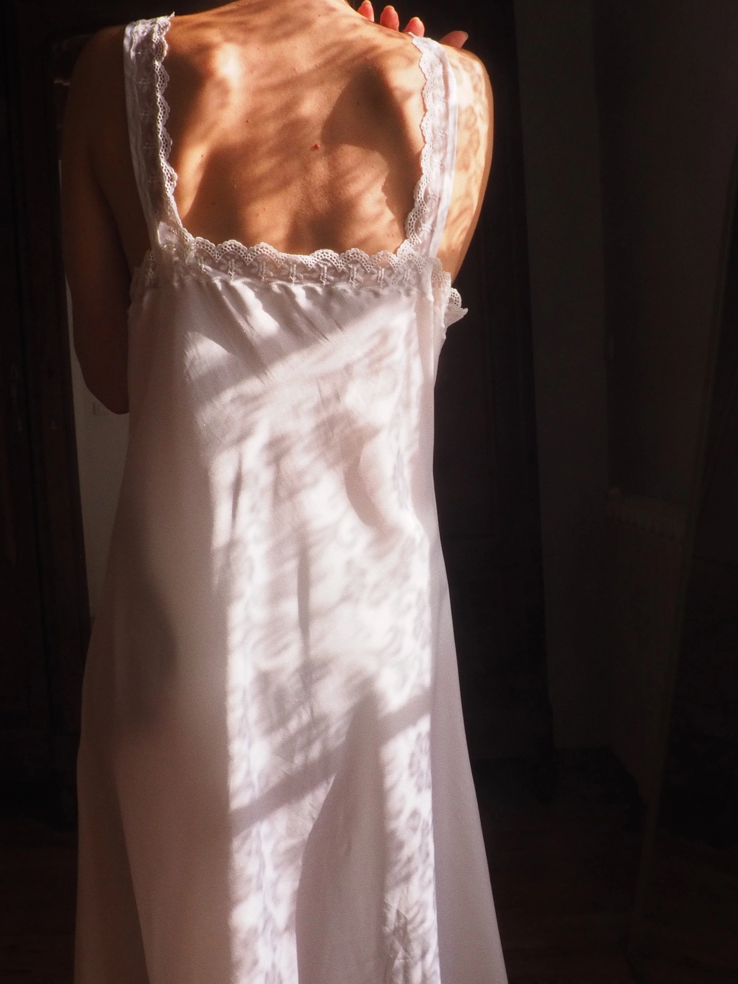 WHITE POPPY VINTAGE SLIP DRESS