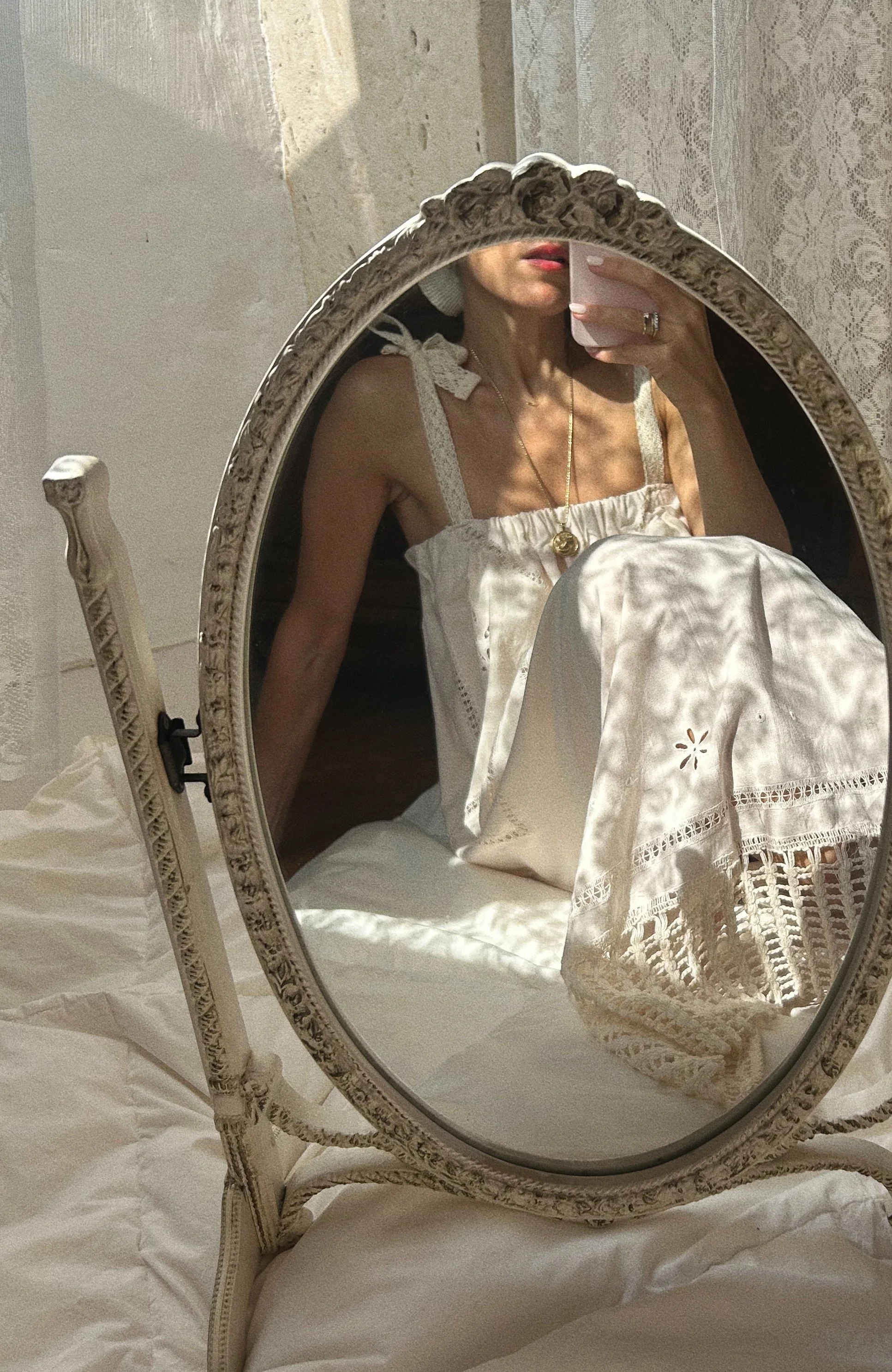 FOR LOVE OF THE MOON X CLARA DRESS IN VANILLA