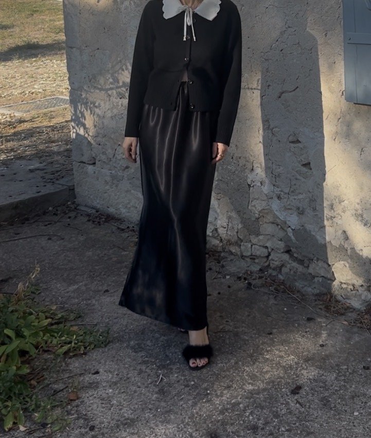 FOR LOVE OF THE MOON X CHLOE SKIRT IN INK