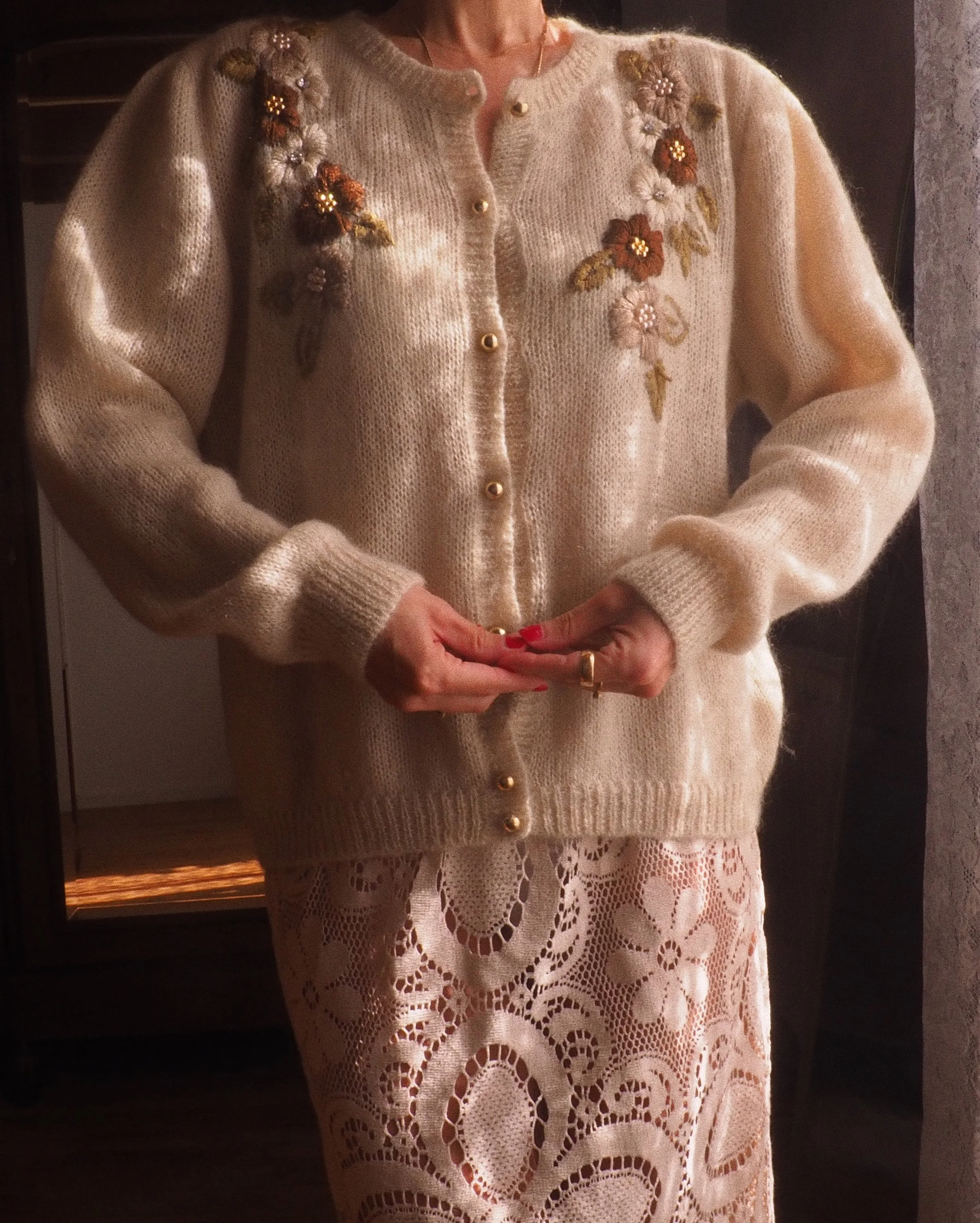 BERNETTE VINTAGE MOHAIR CARDIGAN