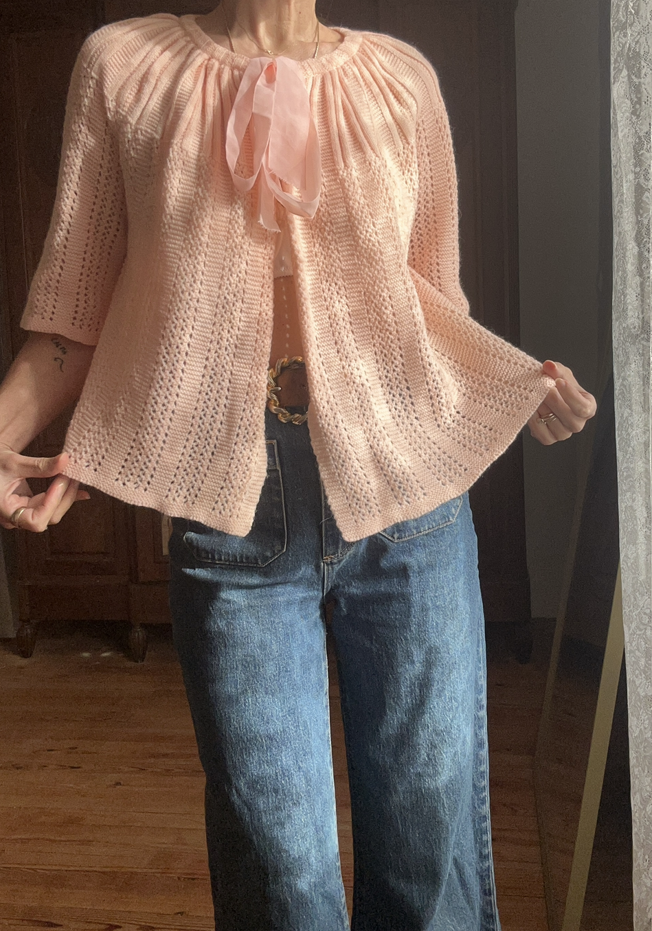 APRICOT VINTAGE 60s CARDIGAN