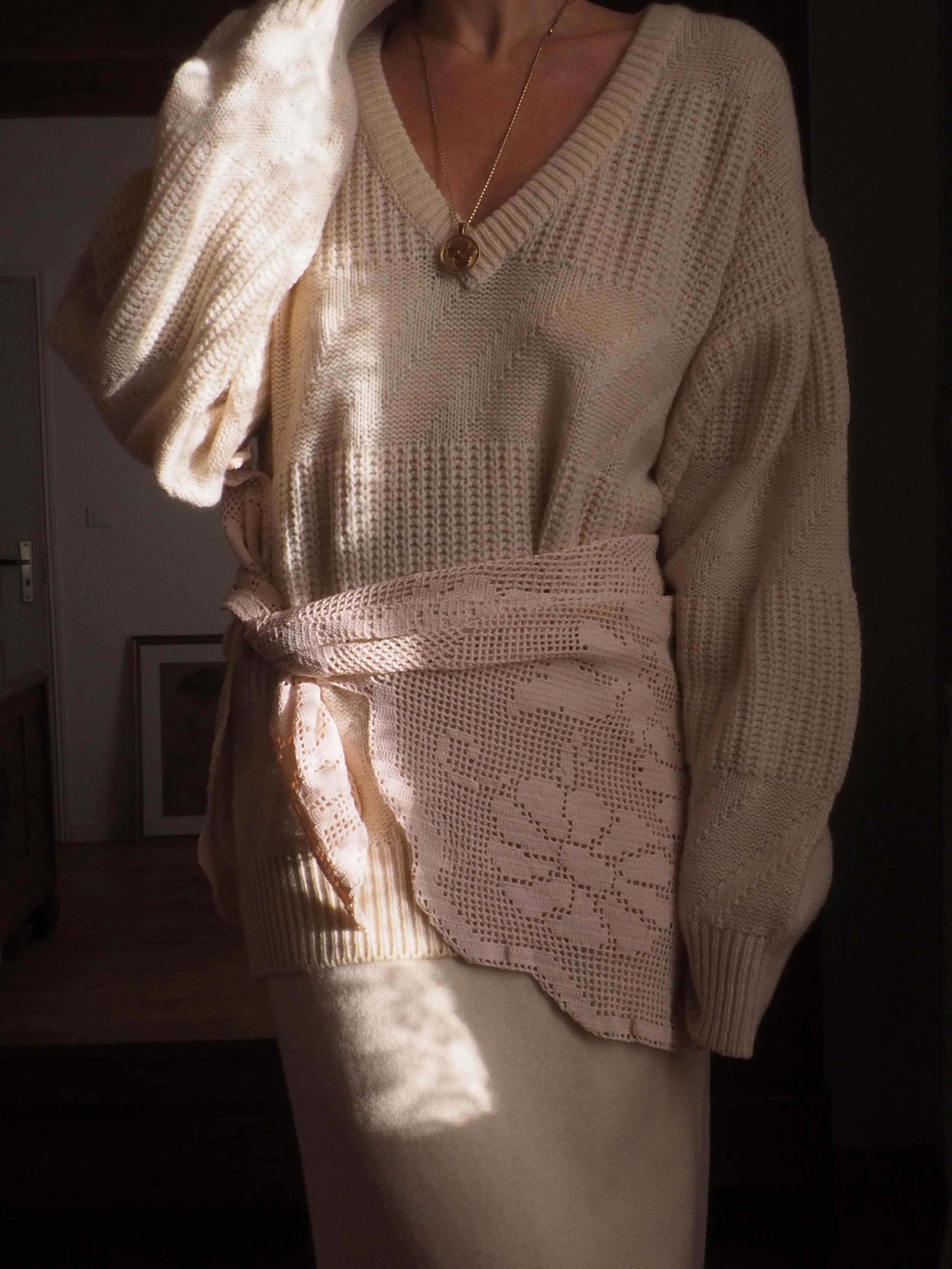 FOR LOVE OF THE MOON X CAMILLE SCARF IN BLUSH