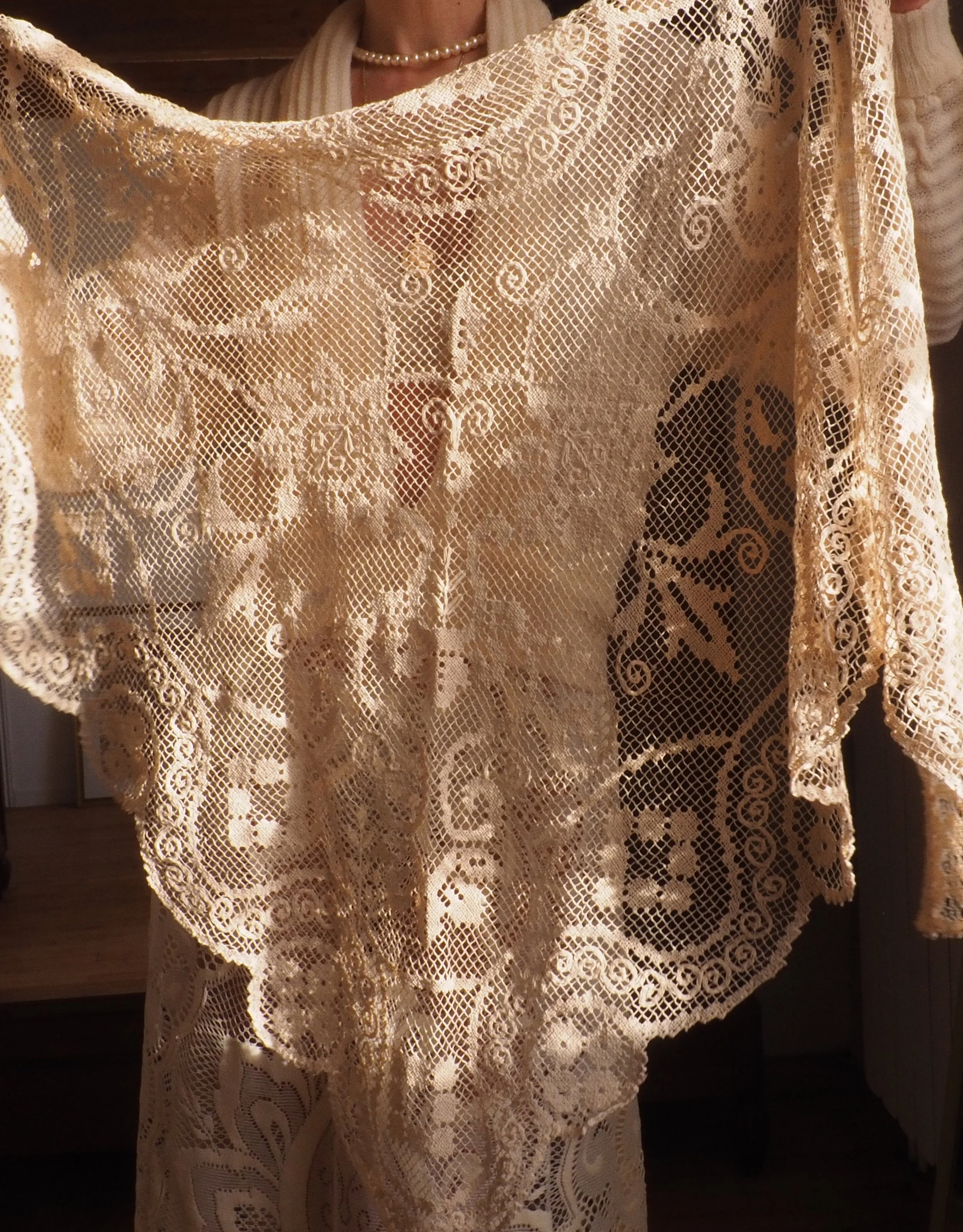 FOR LOVE OF THE MOON X CAMILLE SHAWL IN CAFE