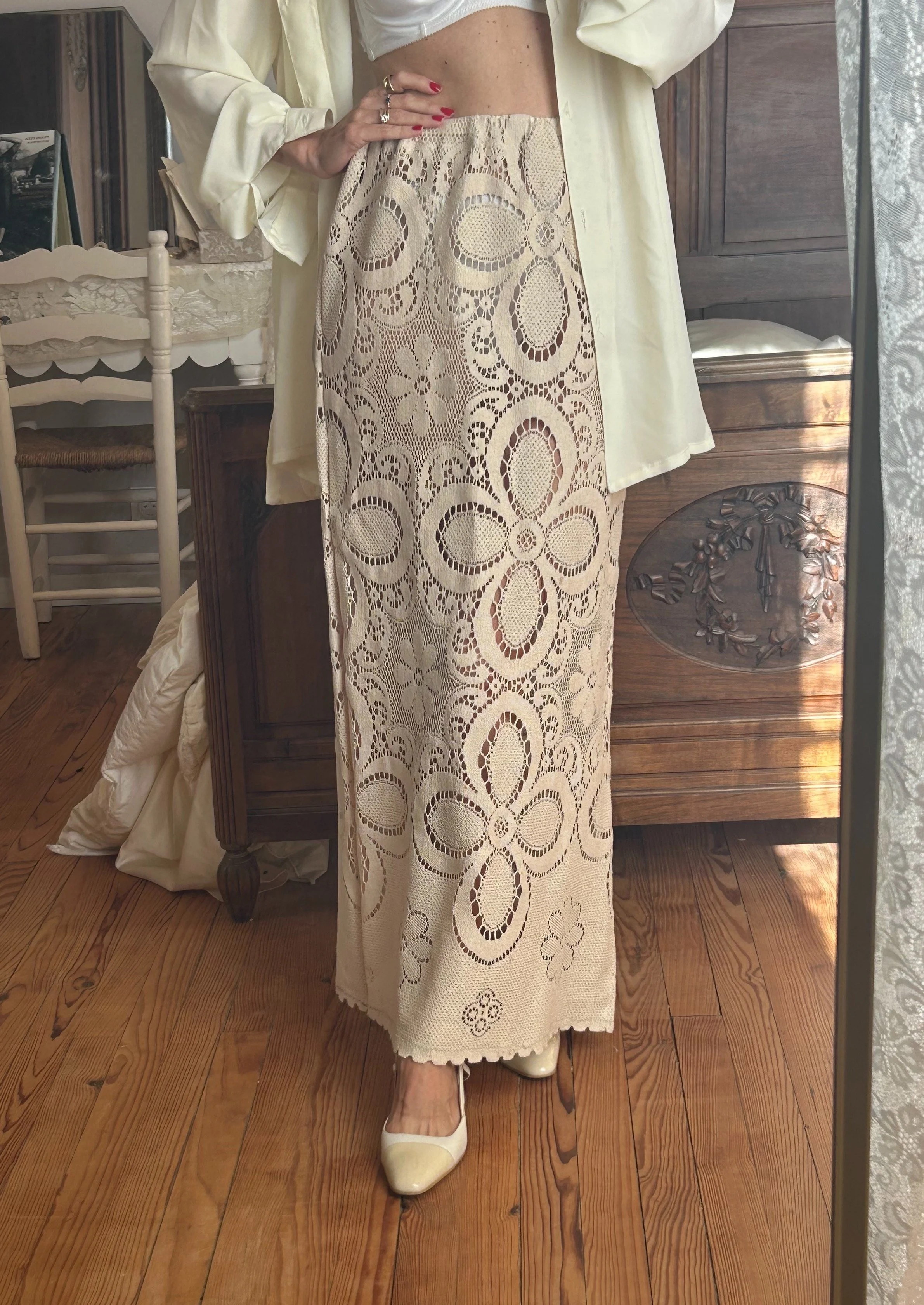FOR LOVE OF THE MOON X CHLOE SKIRT IN CARAMEL