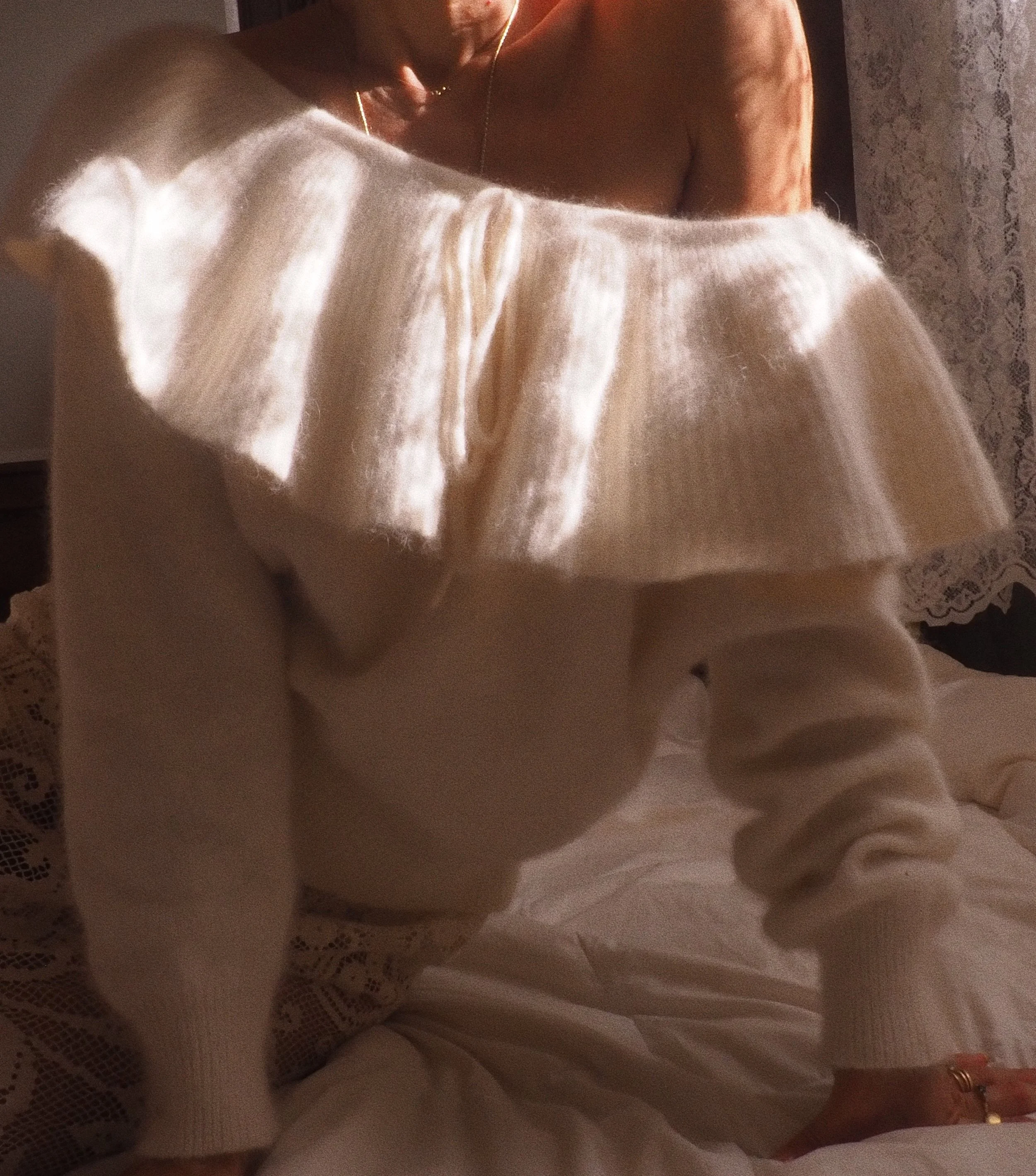 IVORY ANGORA SWEATER
