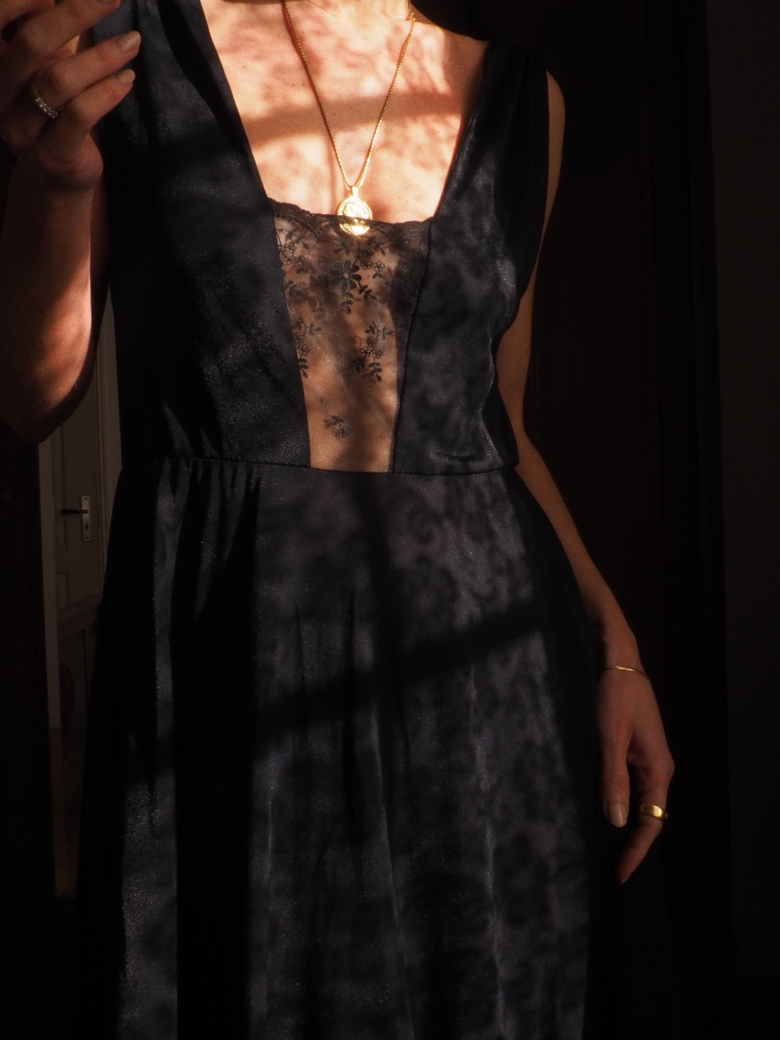 NOIR VINTAGE LACE DRESS