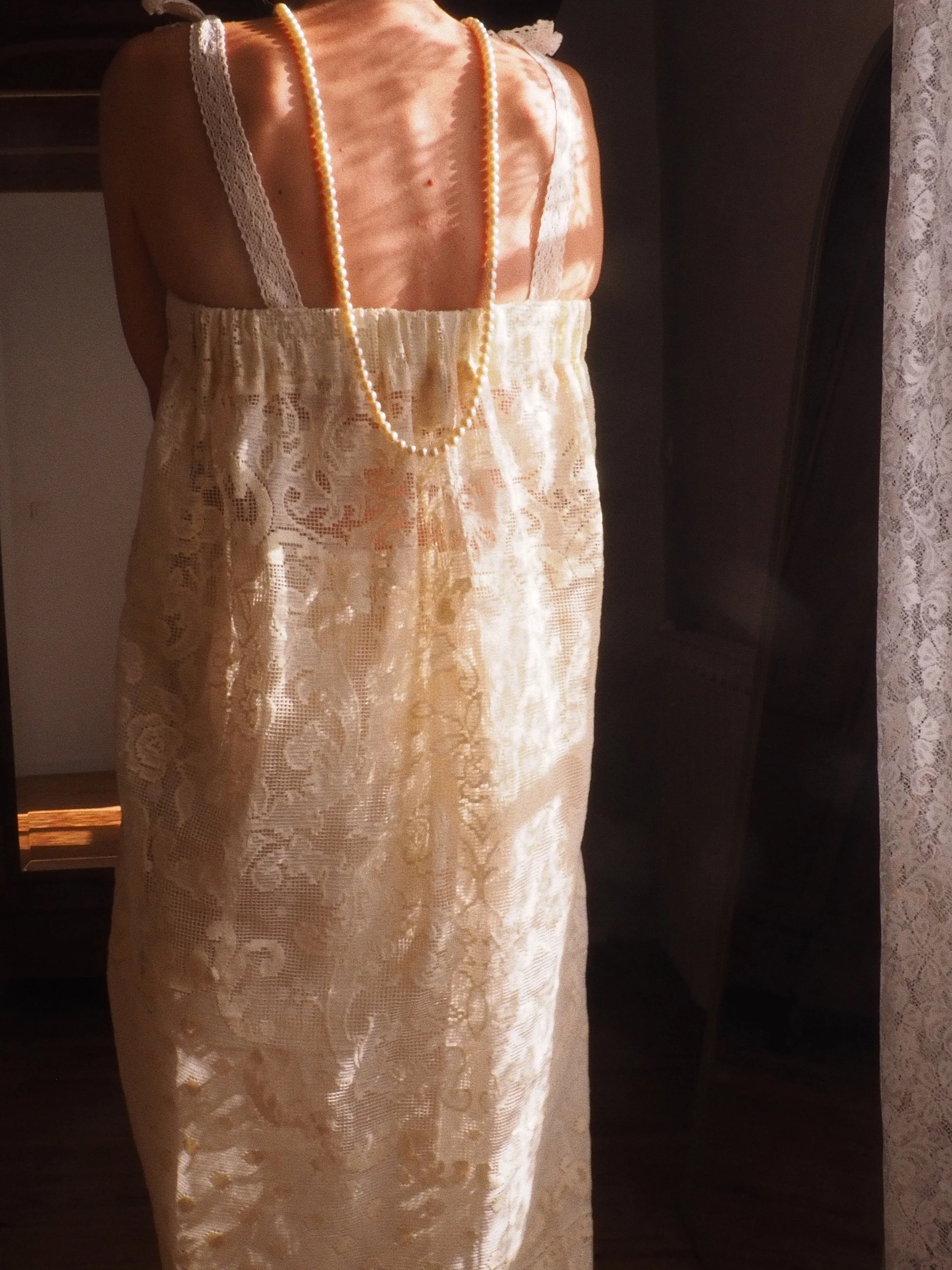 FOR LOVE OF THE MOON X CLARA DRESS IN CREAM LACE
