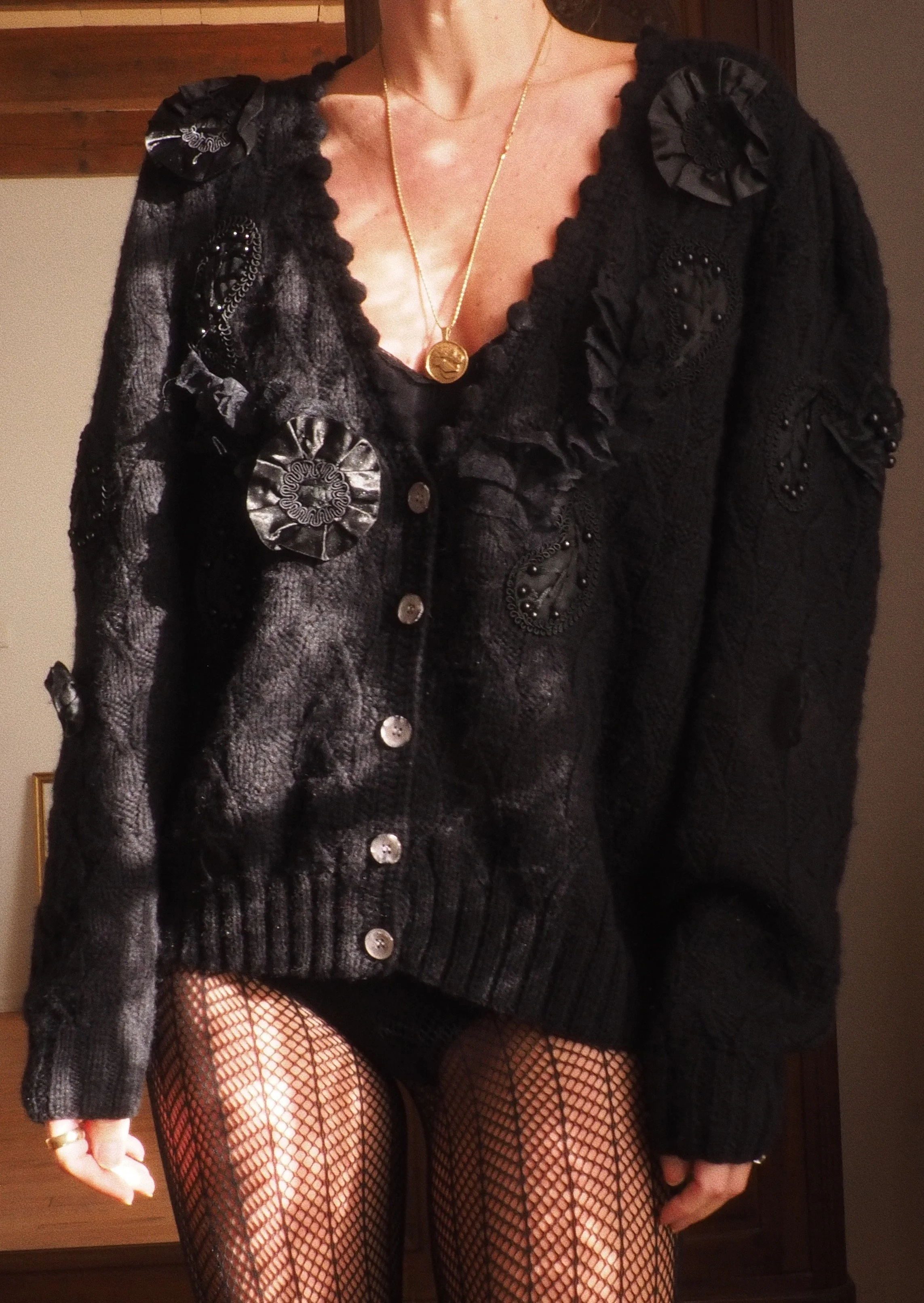 NOTTE EMBELLISHED CARDIGAN