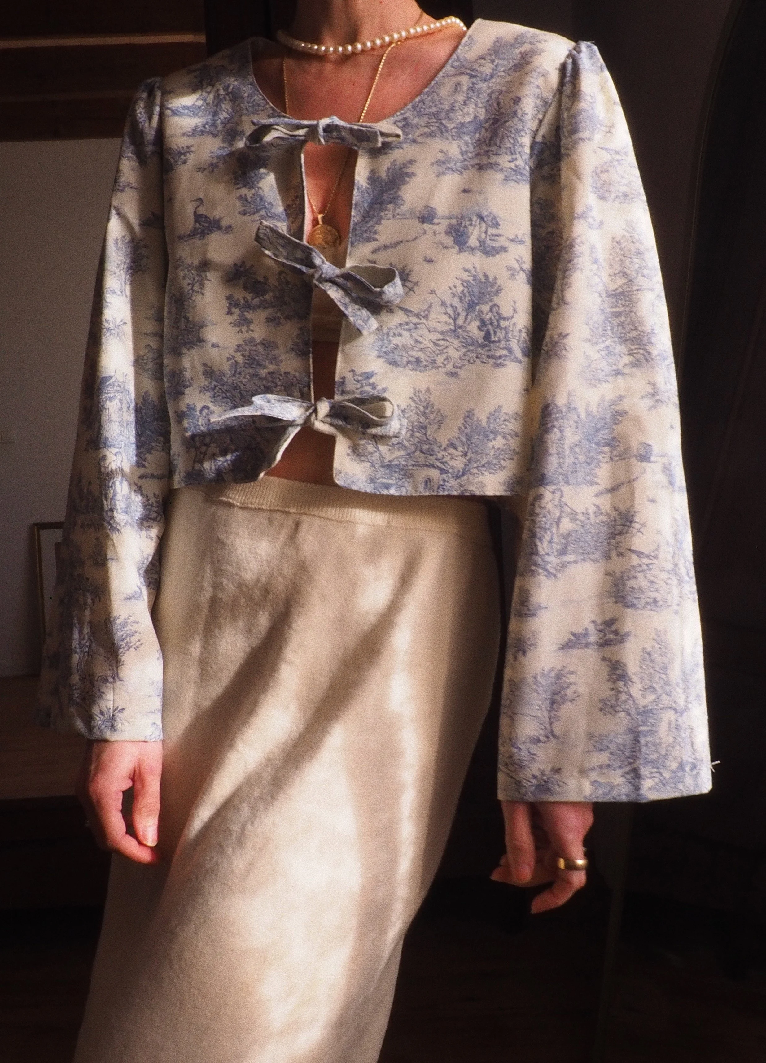 FOR LOVE OF THE MOON X ALMA BLOUSE IN PROVENCE