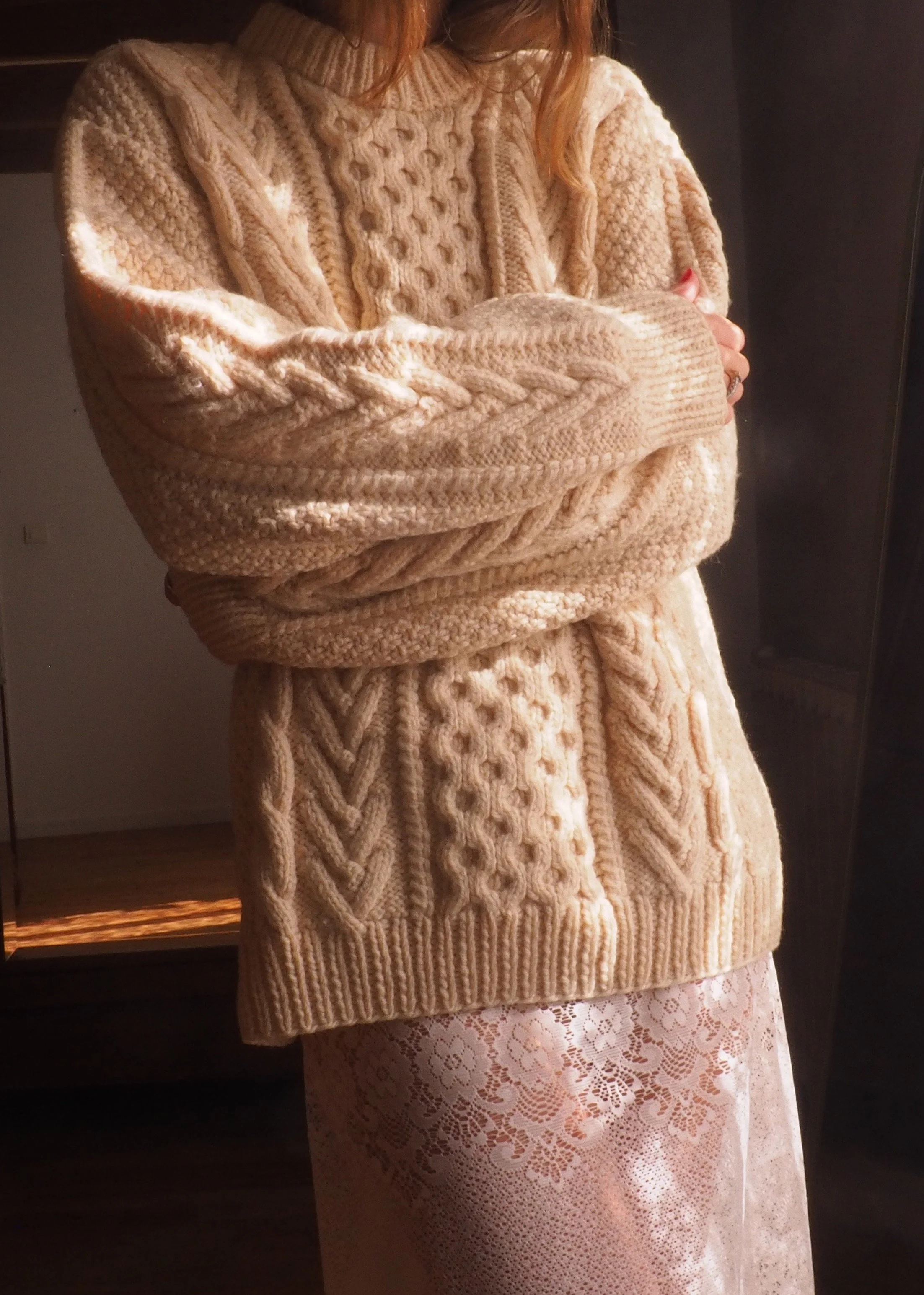 VANILLA VINTAGE CABLEKNIT