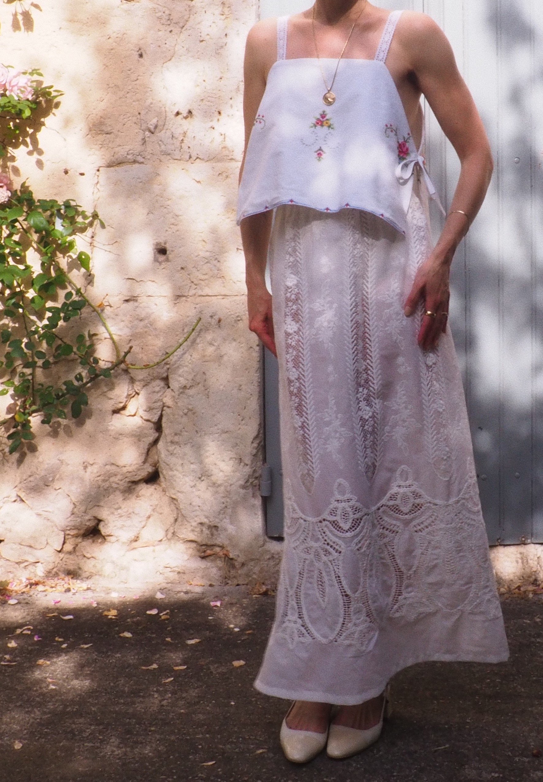 FOR LOVE OF THE MOON X CHLOE SKIRT IN SALT