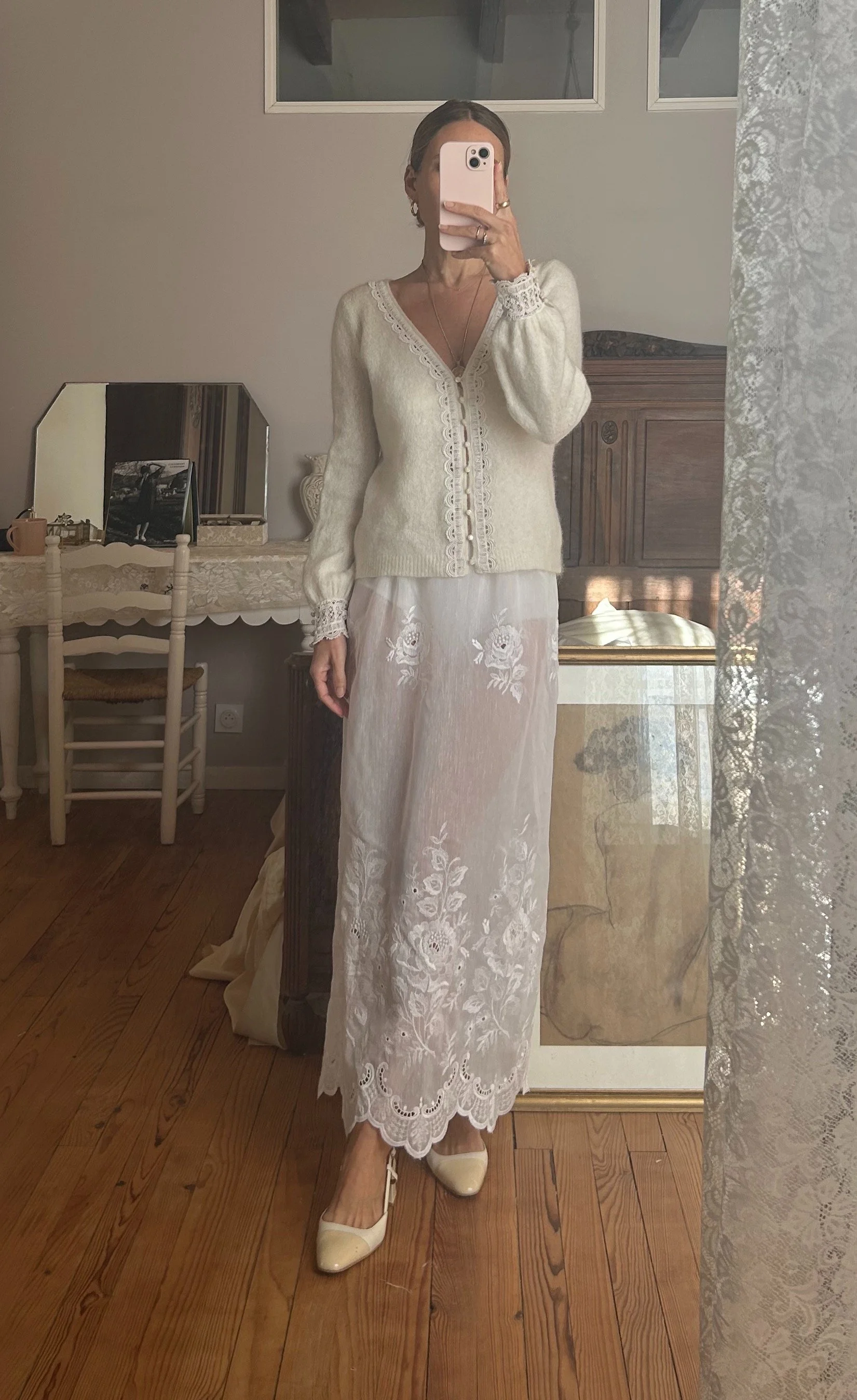 FOR LOVE OF THE MOON X CHLOE SKIRT IN WINTER DAFFODIL