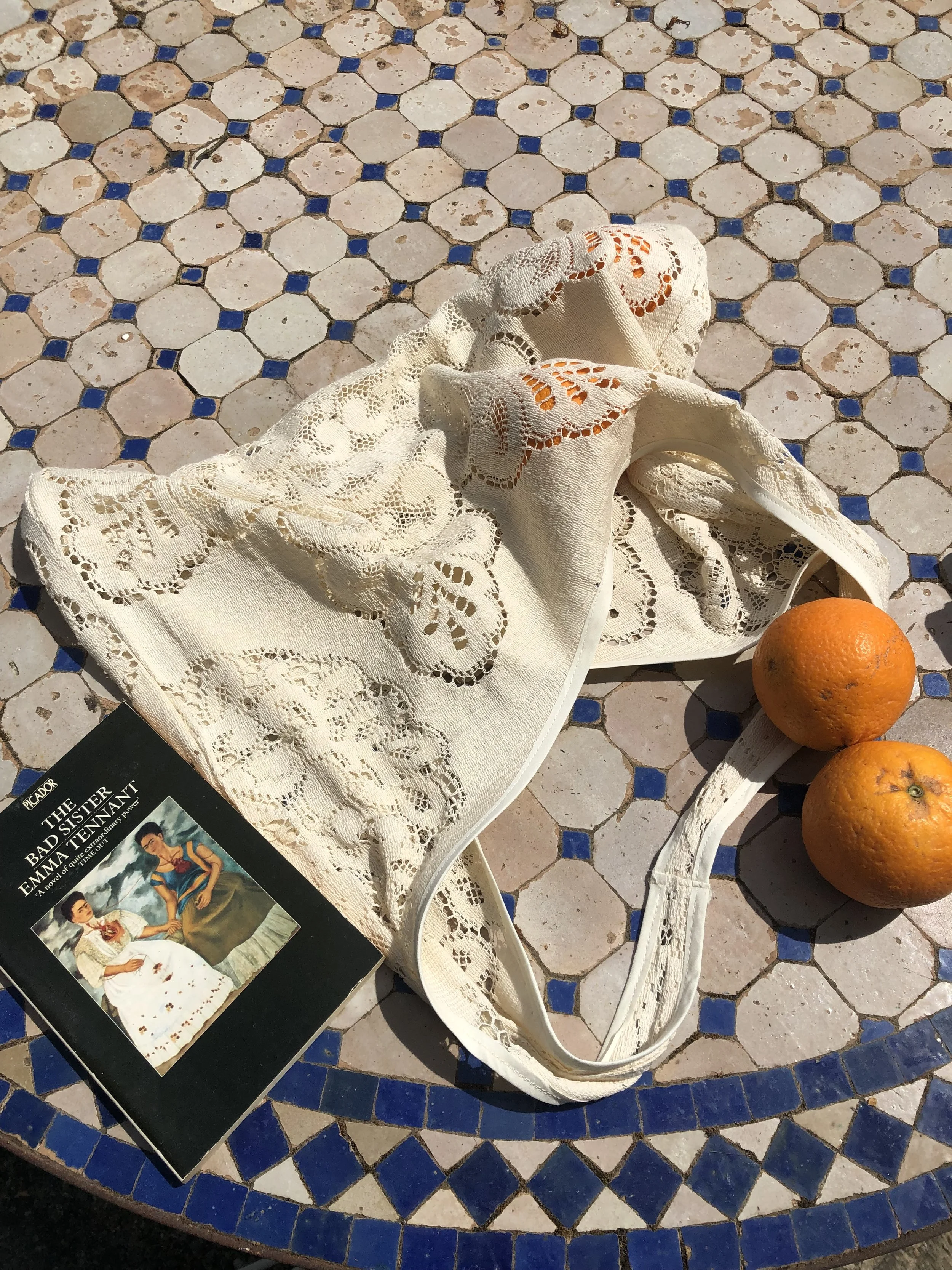 FOR LOVE OF THE MOON X FLORA BAG IN ALMOND