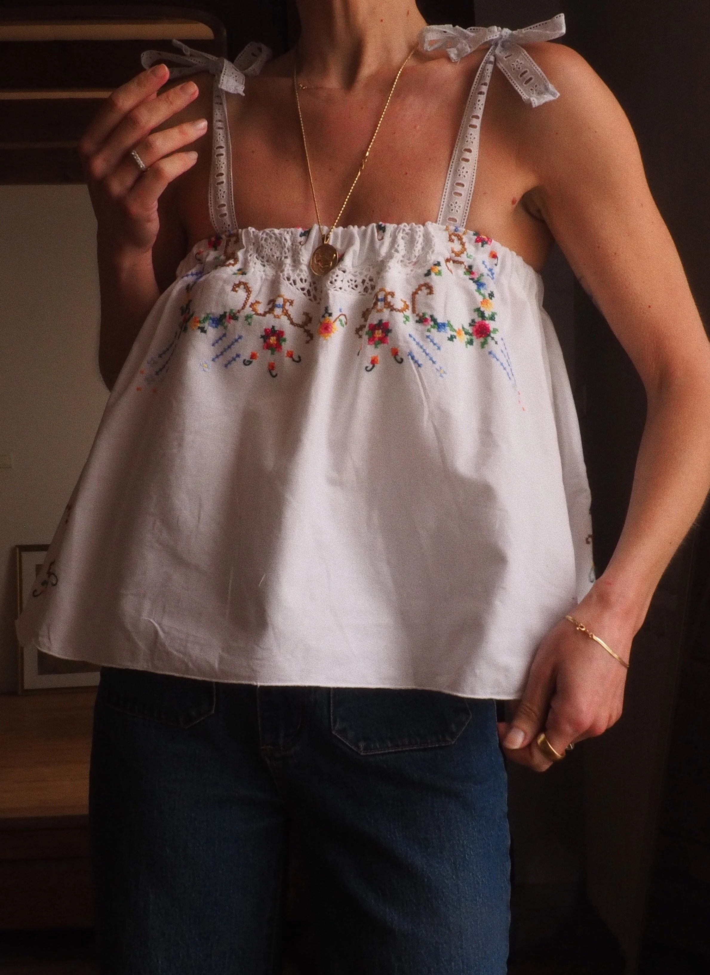 FOR LOVE OF THE MOON X CLARA TOP IN IRIS