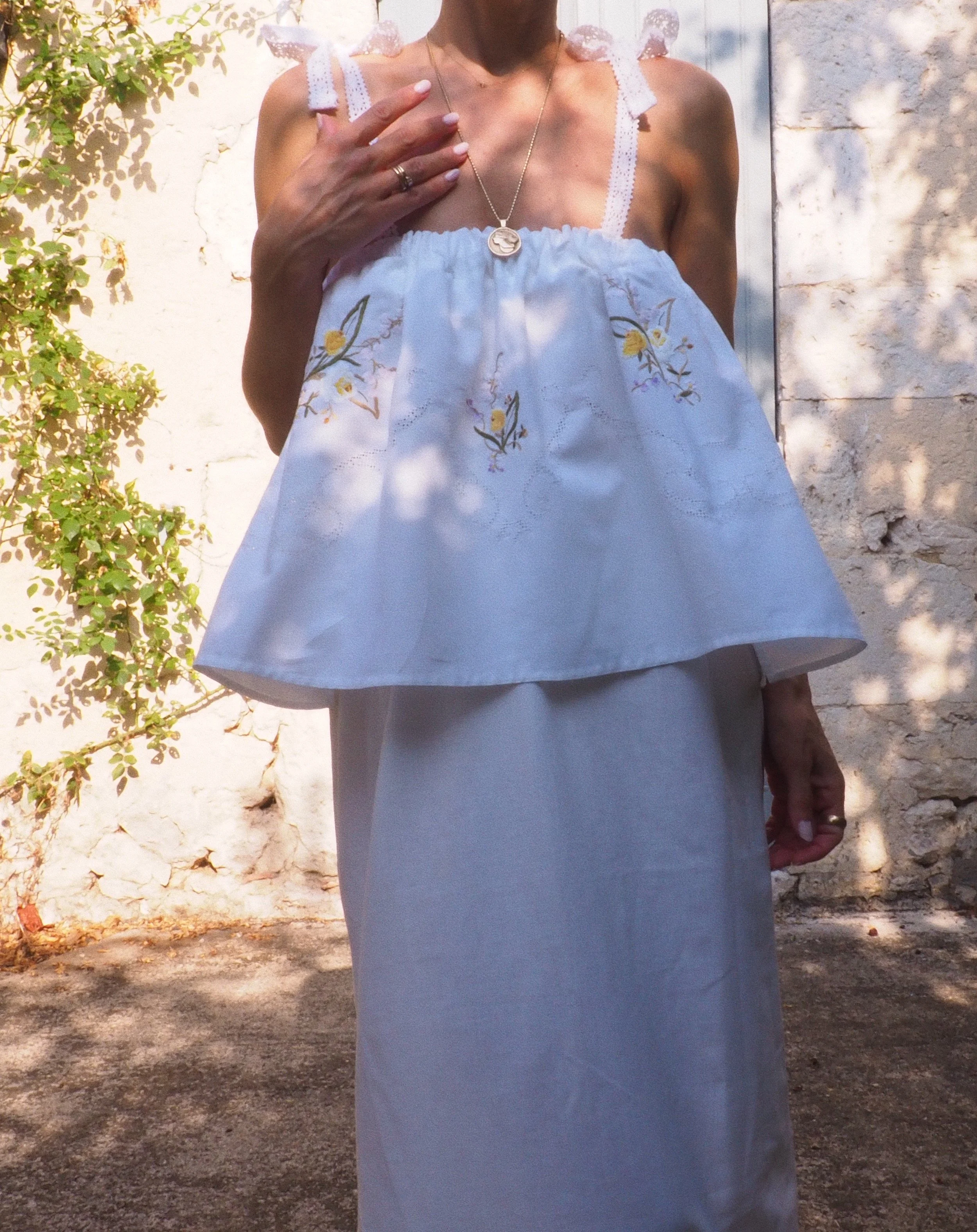 FOR LOVE OF THE MOON X CLARA TOP IN GILIA