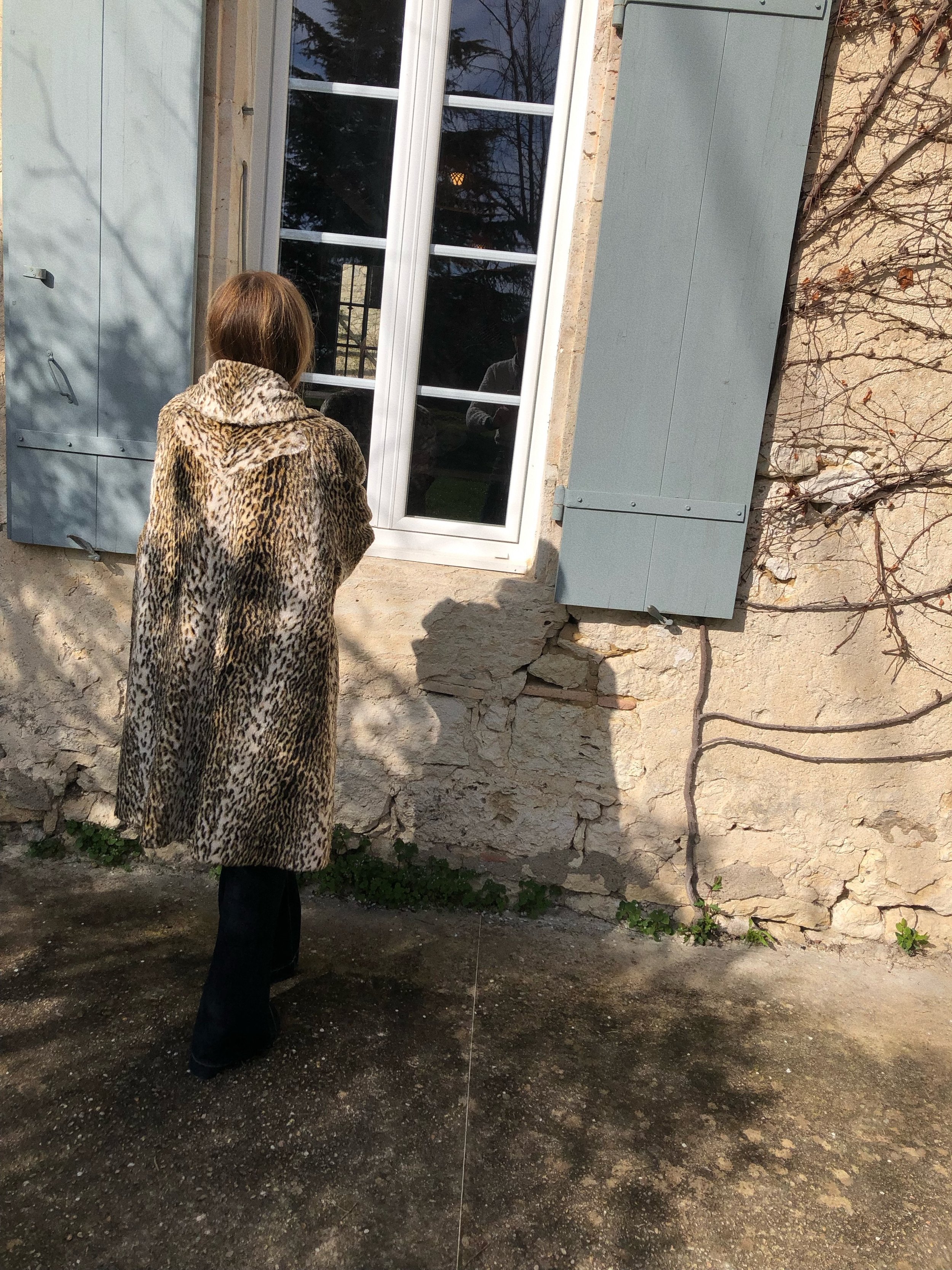 AMELIE VINTAGE FAUX FUR COAT