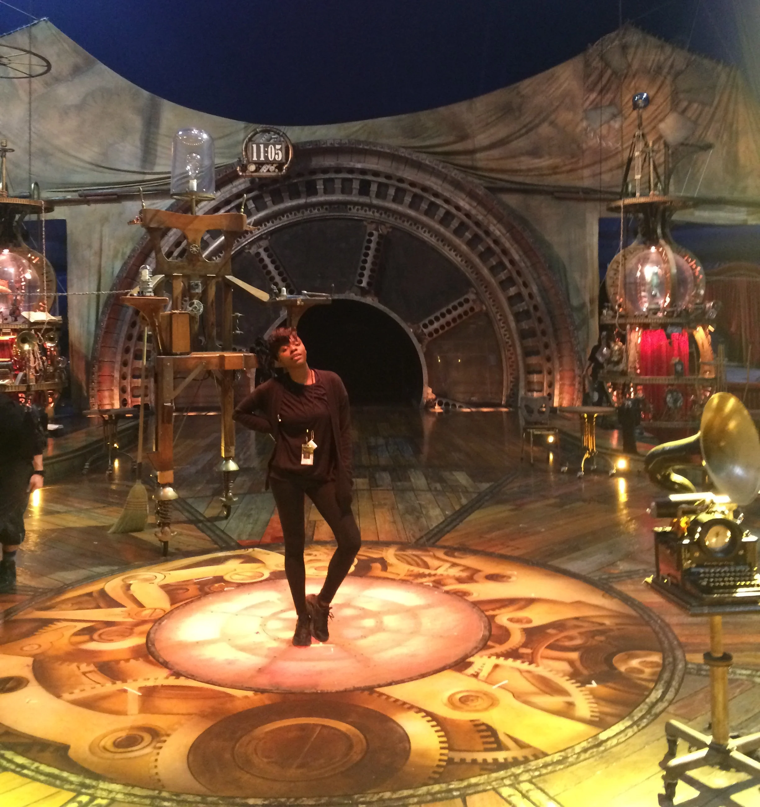 Abs photo'd on an empty Kurios stage after a show.