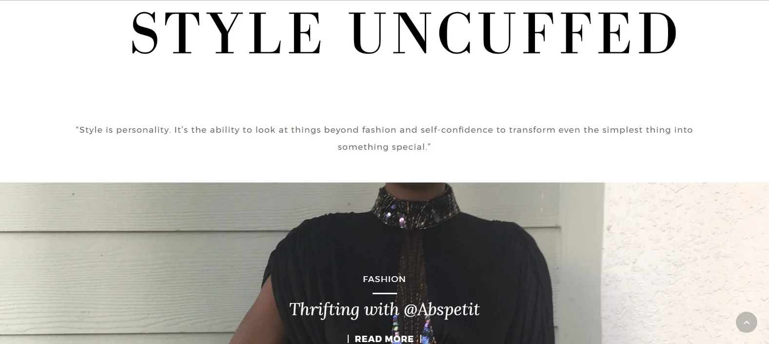 "Thrifting with @AbsPetit" - www.StyleUncuffed.com